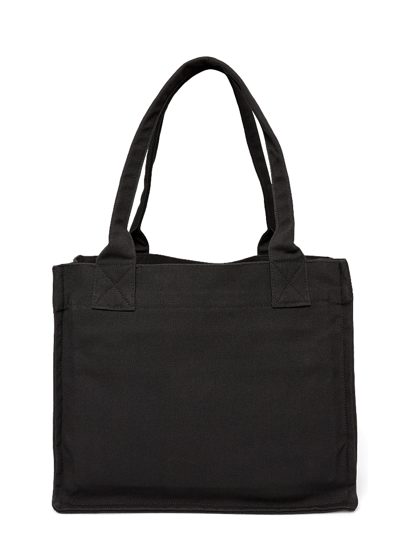 Ganni - Large Easy Shopper Bag in Canvas - shoppers - grey - 1
