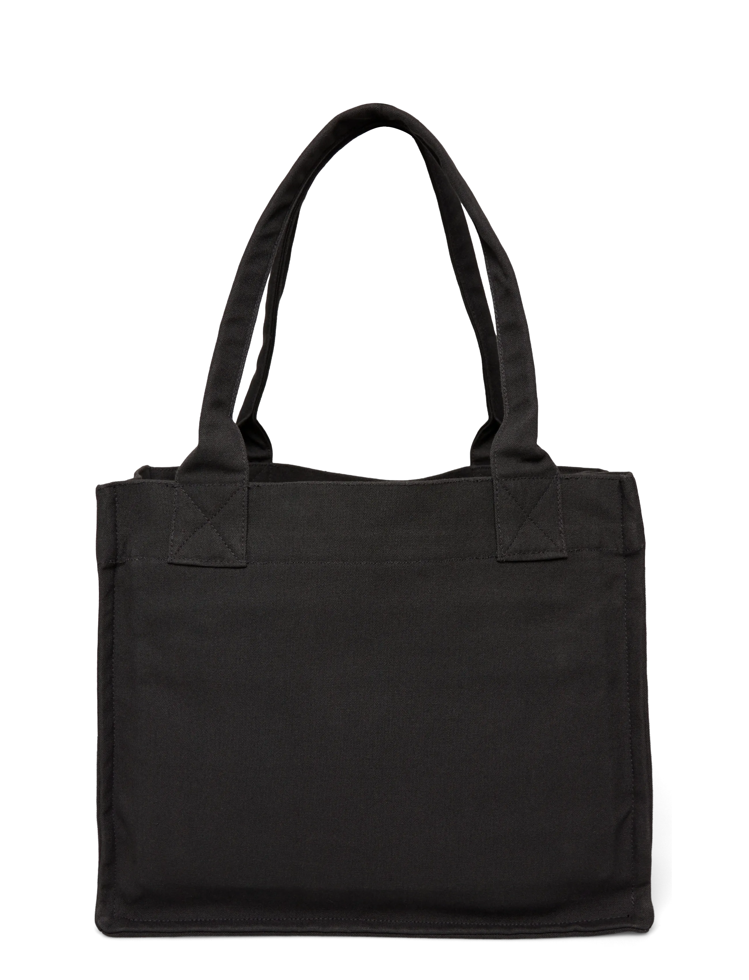 Ganni - Large Easy Shopper Bag in Canvas - shoppers - grey - 1