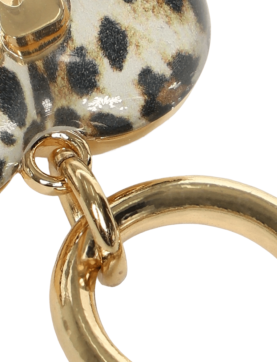 Ganni - Bou Heart Charm - nyckelringar & bag charms - brown - 2