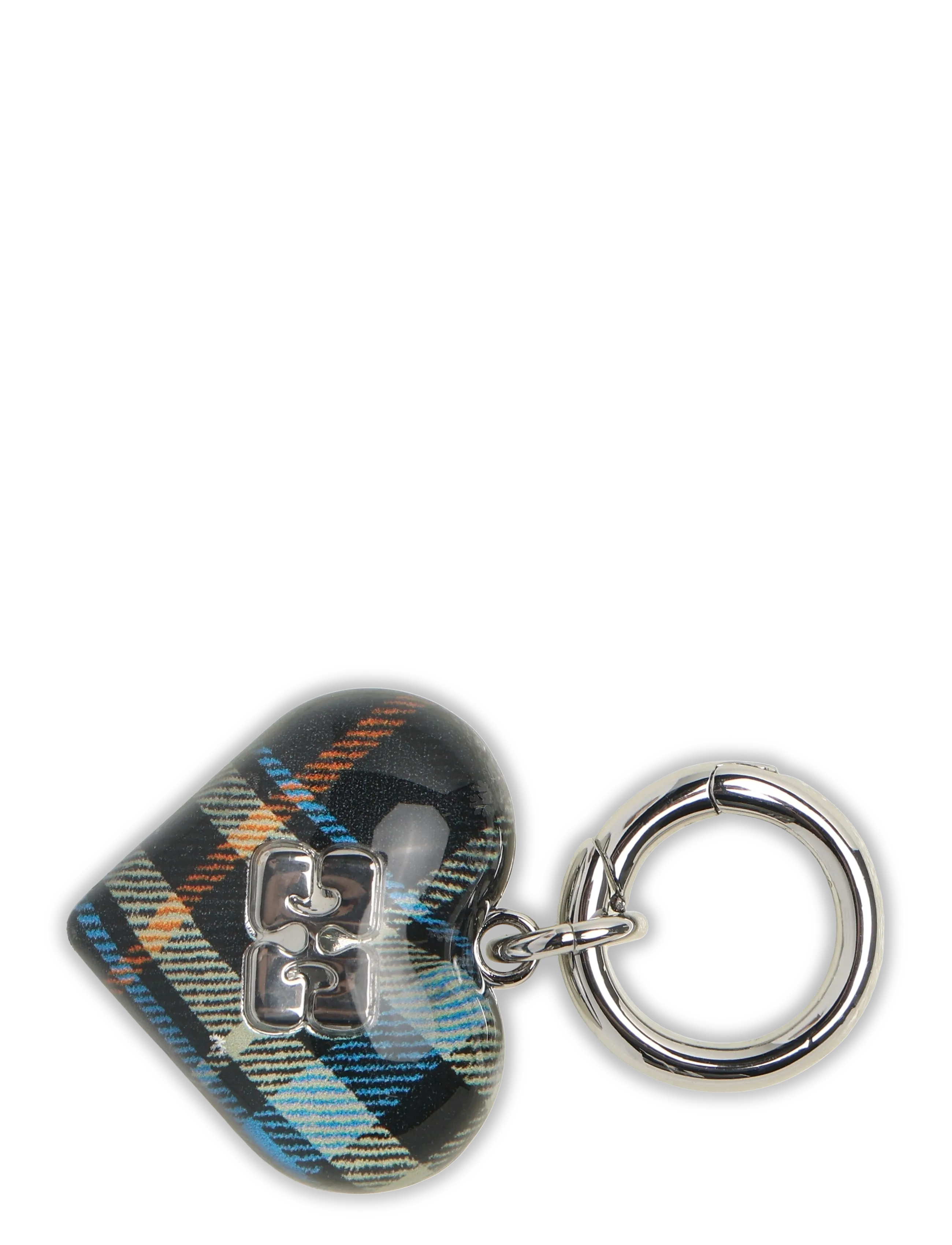 Ganni Bou Heart Charm, One Size, Accessories, Mehrfarbig/gemustert - Key Rings & Bag Charms, Frauen