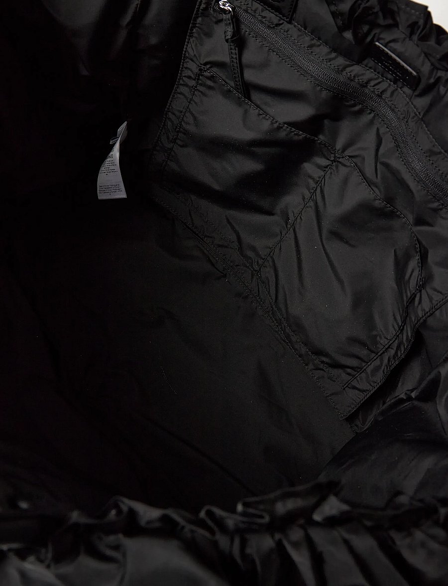 Ganni - Ruffle-Detail Tote Bag - særlige begivenheder - black - 5