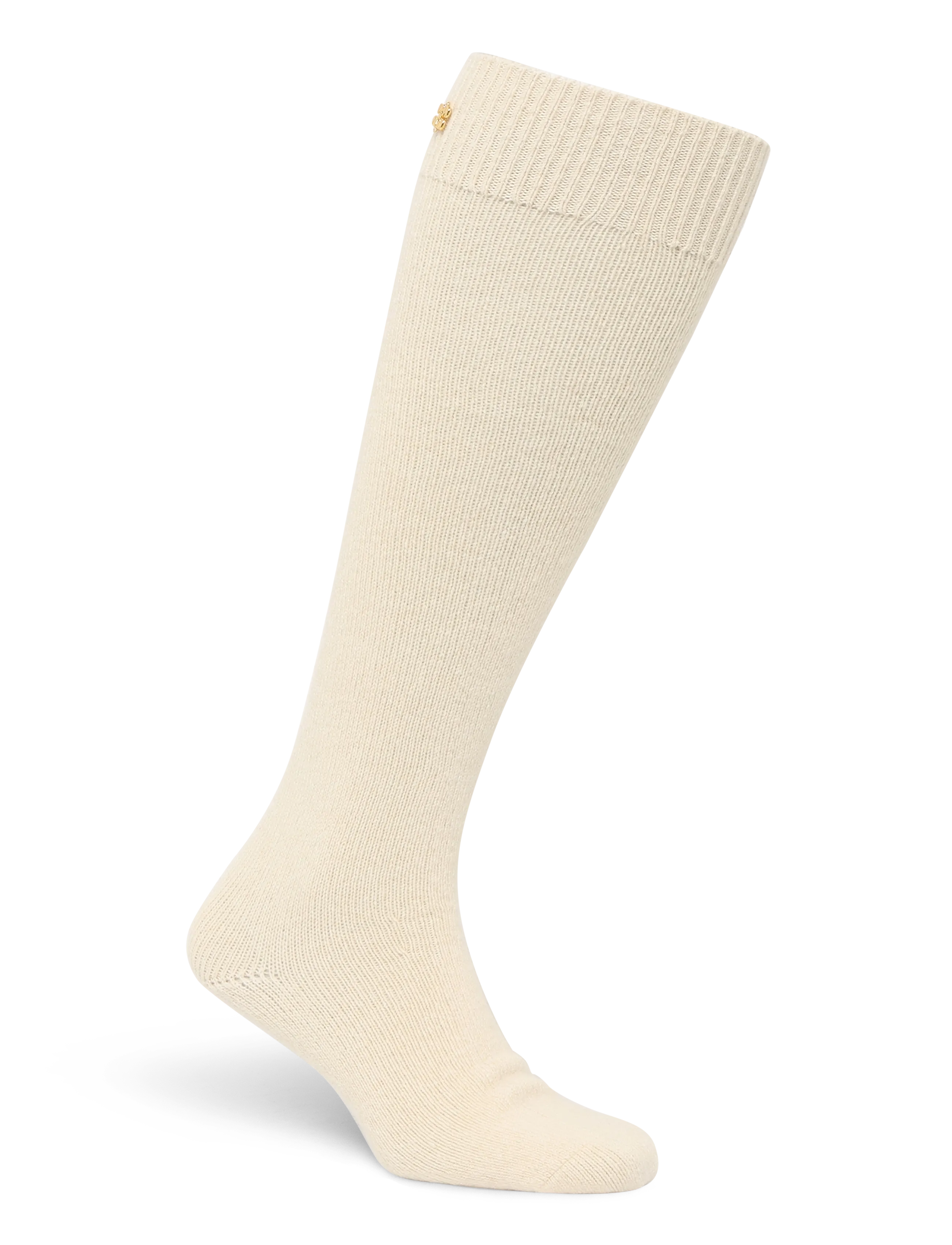 Ganni - Wollsocks - kniestrümpfe - beige - 1