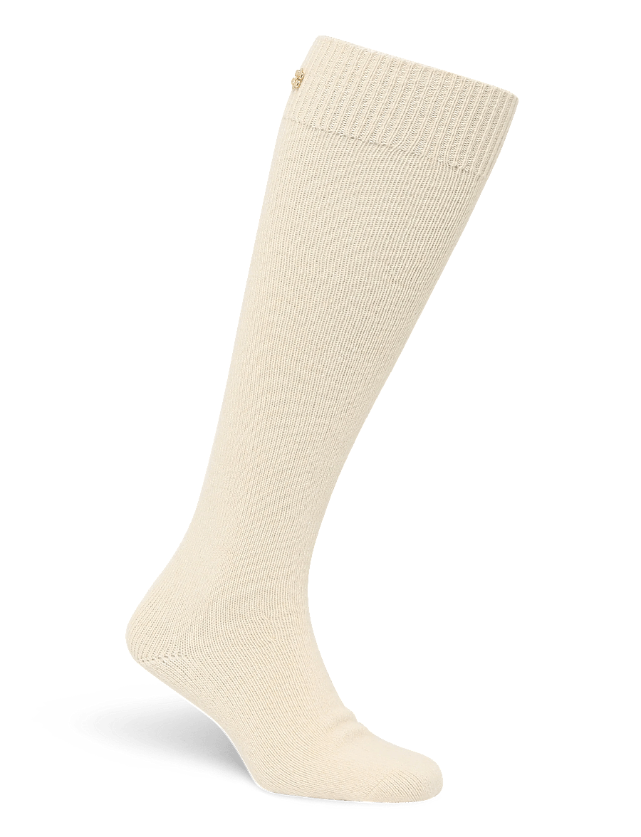Ganni - Wollsocks - kniestrümpfe - beige - 1