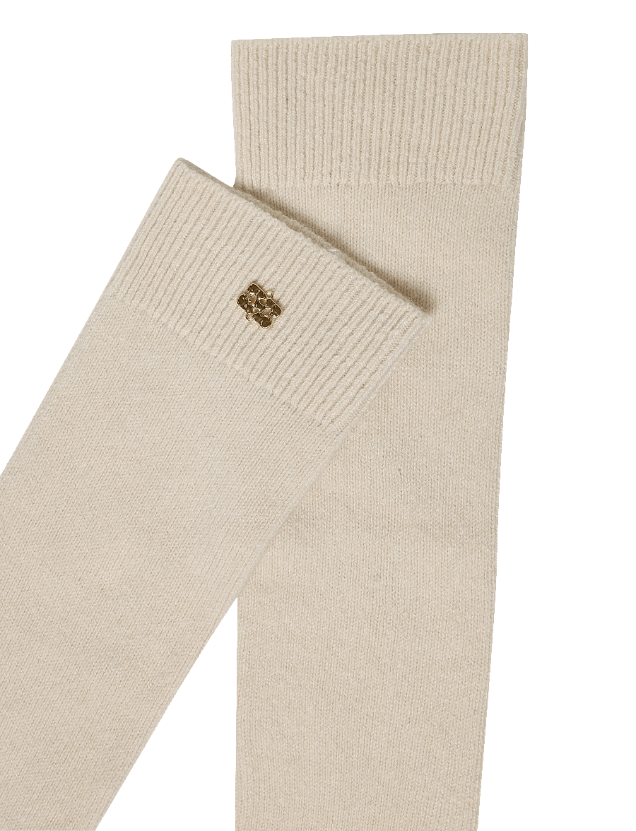Ganni - Wollsocks - kniestrümpfe - beige - 2