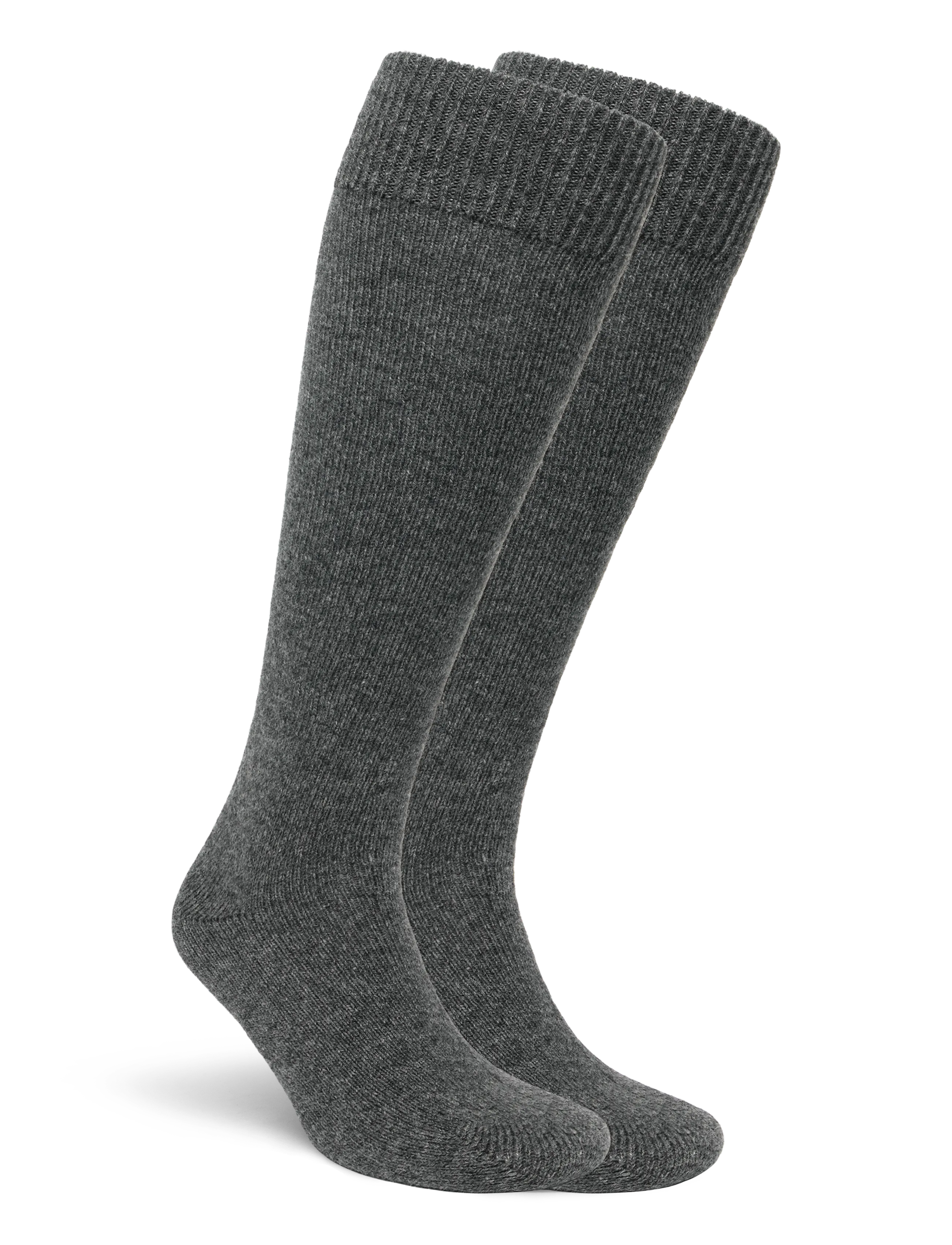 Ganni - Knee-high Wool Socks - kniestrümpfe - grey - 1