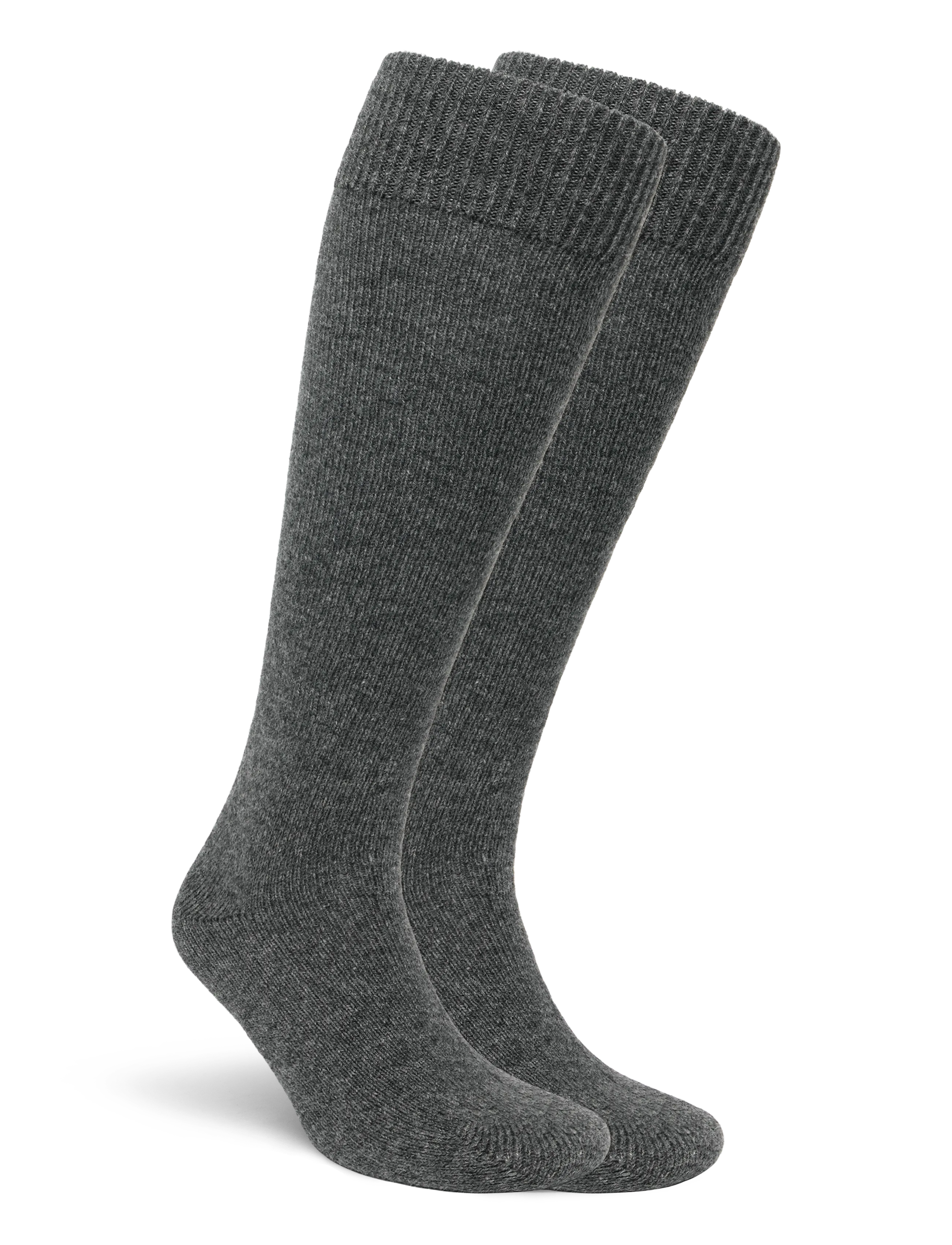 Ganni - Grey Long Socks - kniestrümpfe - grey - 1