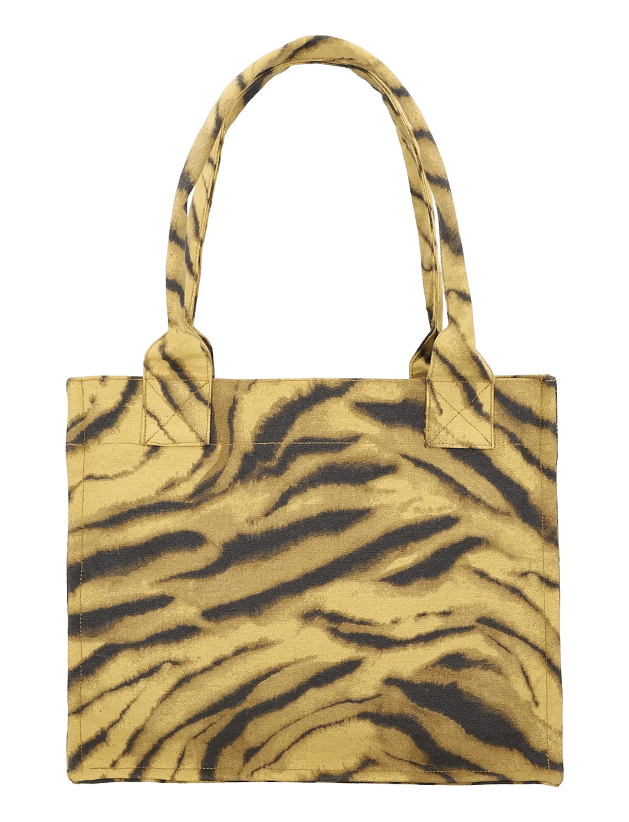 Ganni - Zebra Print Large Tote - tote bags - multicolored - 1