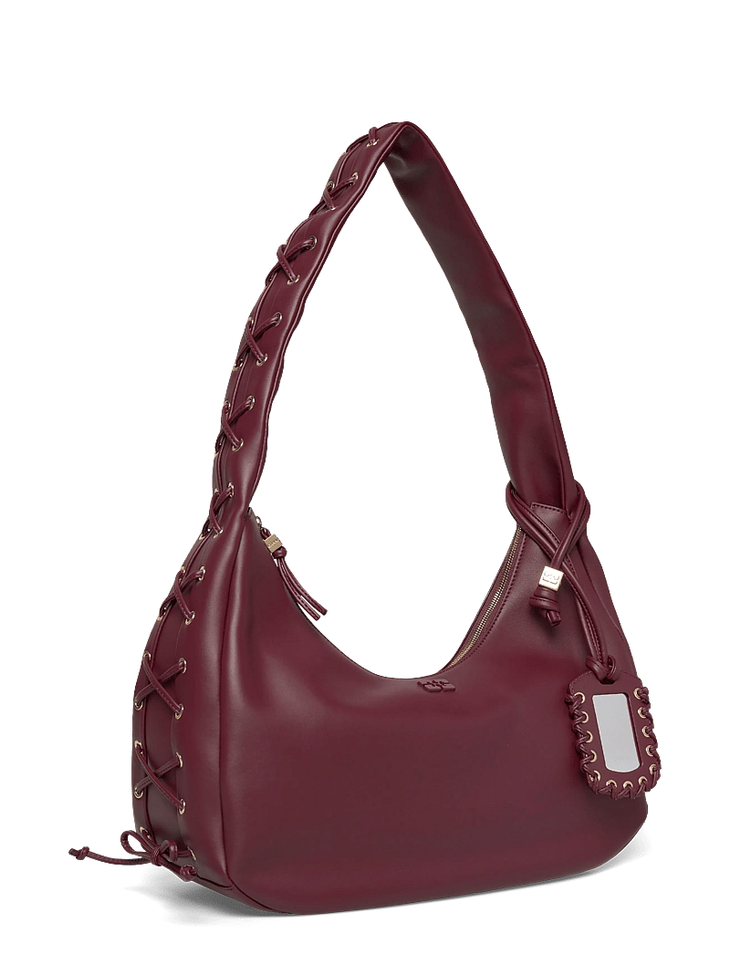 Ganni - Hobo Medium Laces - schultertaschen - red - 2