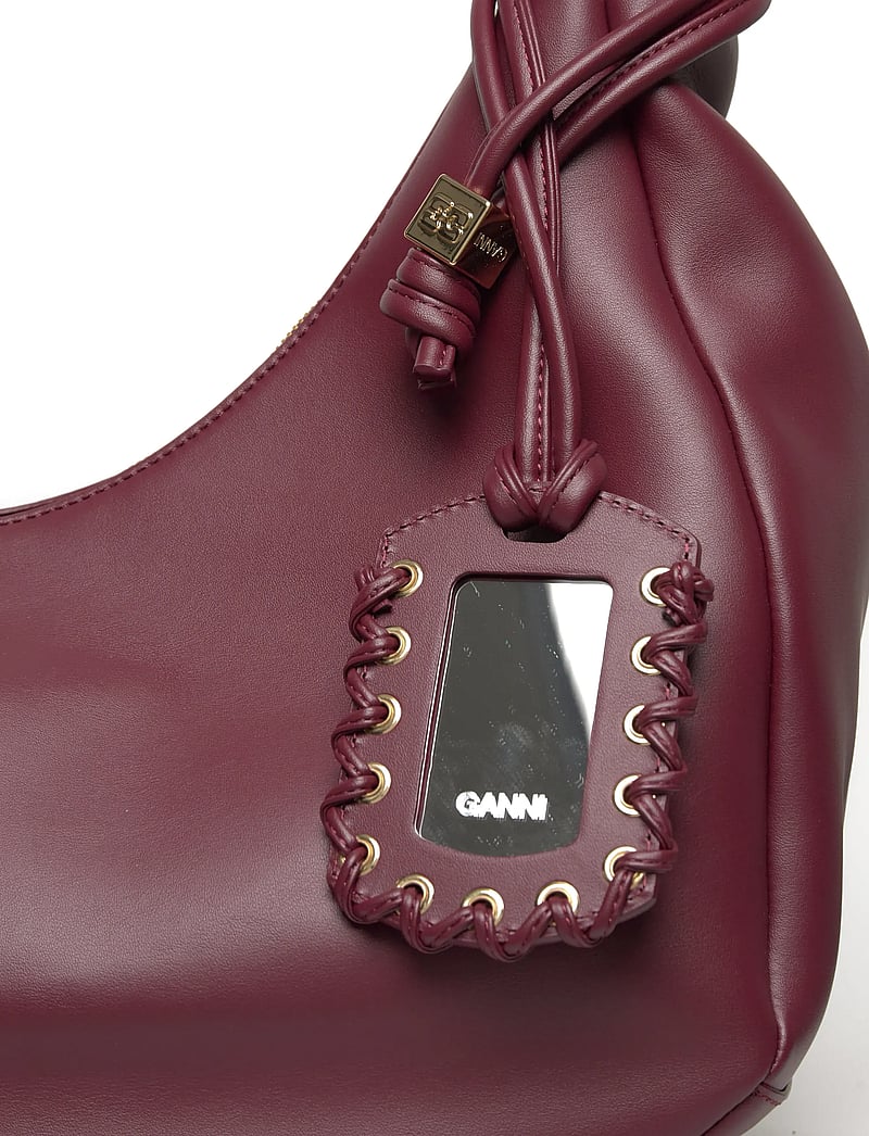 Ganni - Hobo Medium Laces - schultertaschen - red - 4