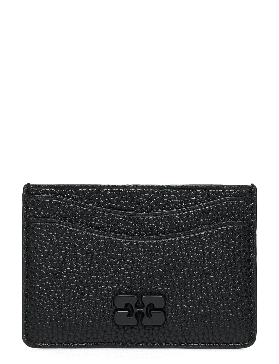 Ganni - Ganni Card Holder Grained - kortholdere - black - 0