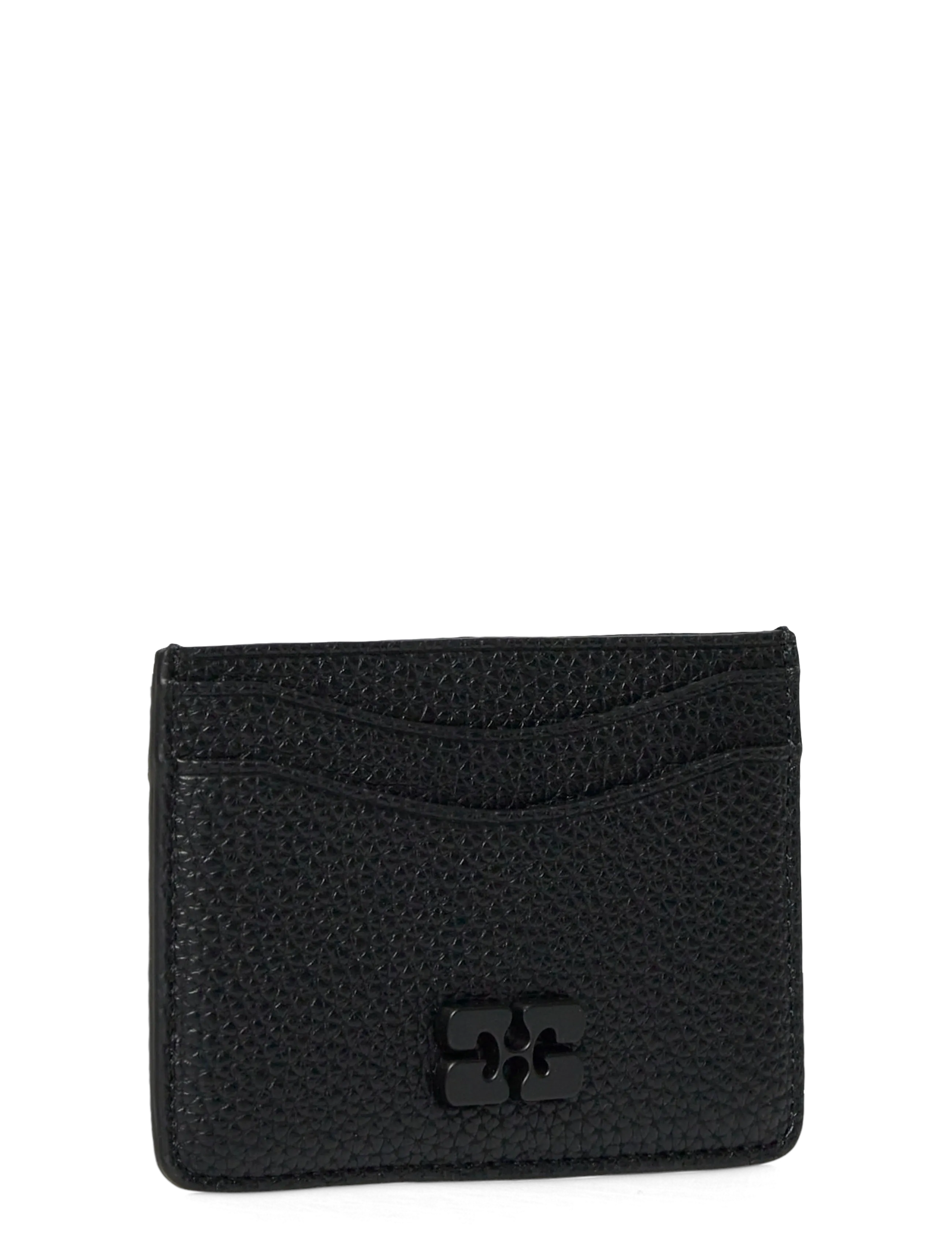 Ganni - Ganni Card Holder Grained - etui na karty kredytowe - black - 2