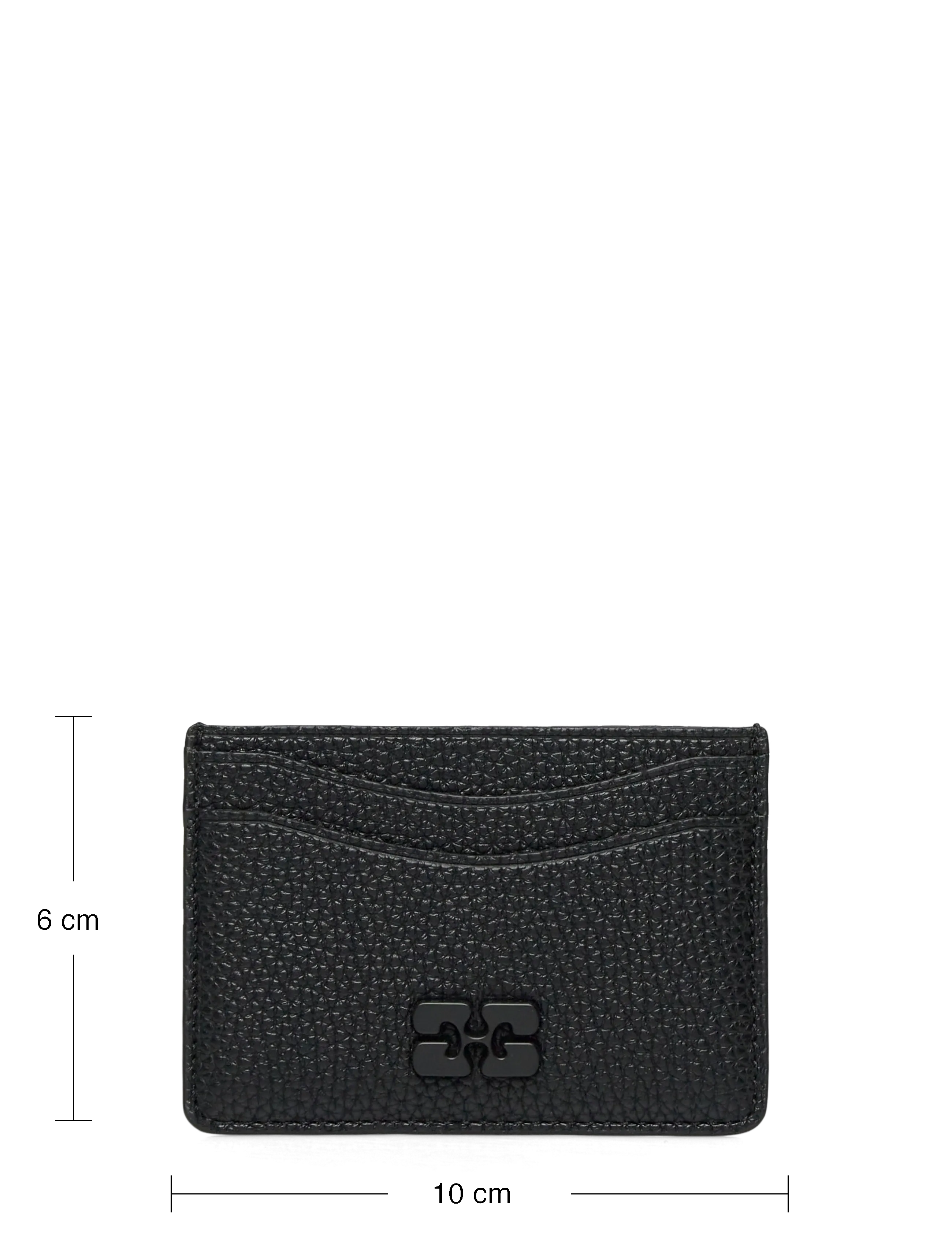 Ganni - Ganni Card Holder Grained - etui na karty kredytowe - black - 3