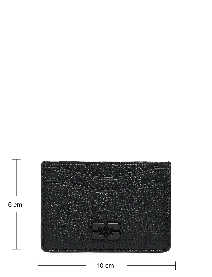Ganni - Ganni Card Holder Grained - kortholdere - black - 3