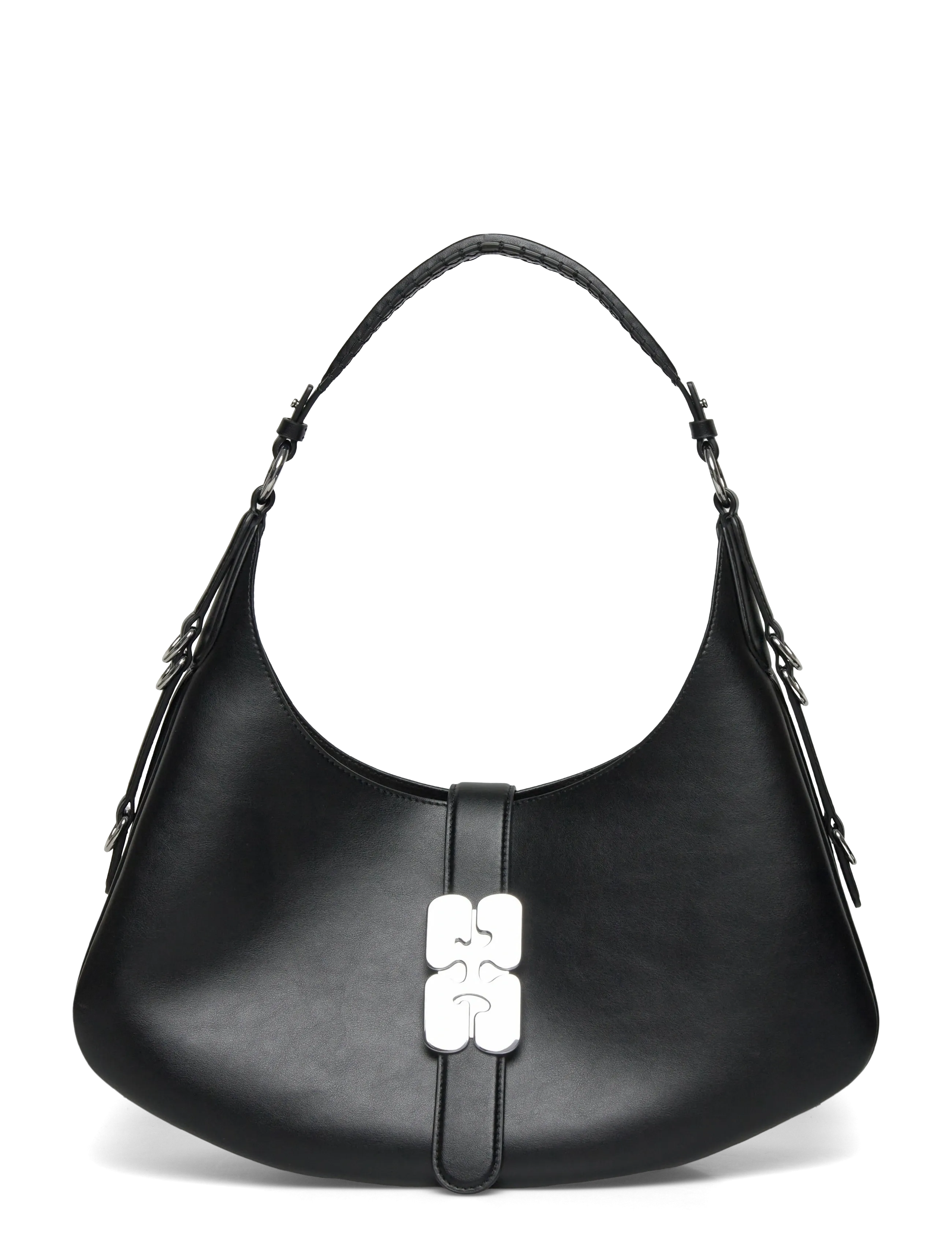 Ganni Kat Small Silver - Taschen - BLACK / black