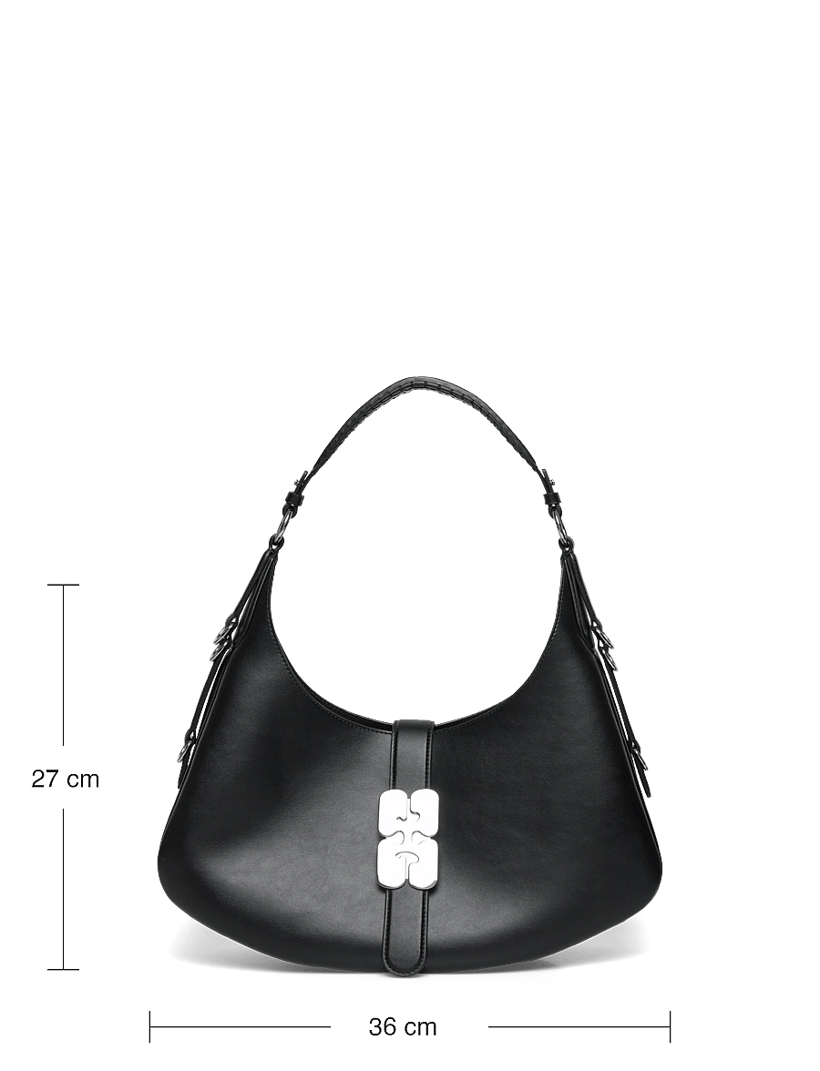 Ganni - Kat Small Silver - sacs à bandoulière - black - 3