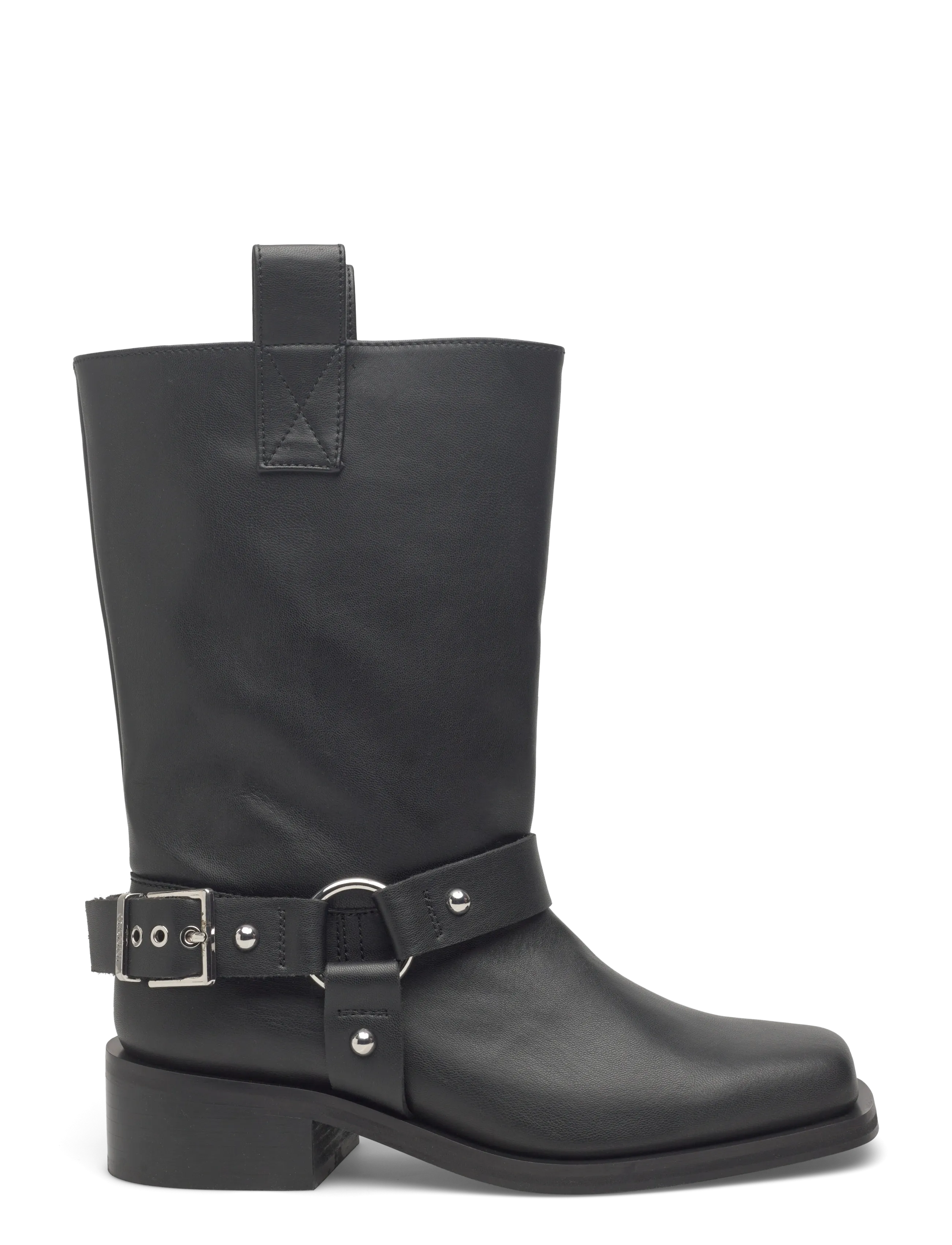 Ganni - Mid Shaft Biker Boot - bottes hautes au genou - black - 2