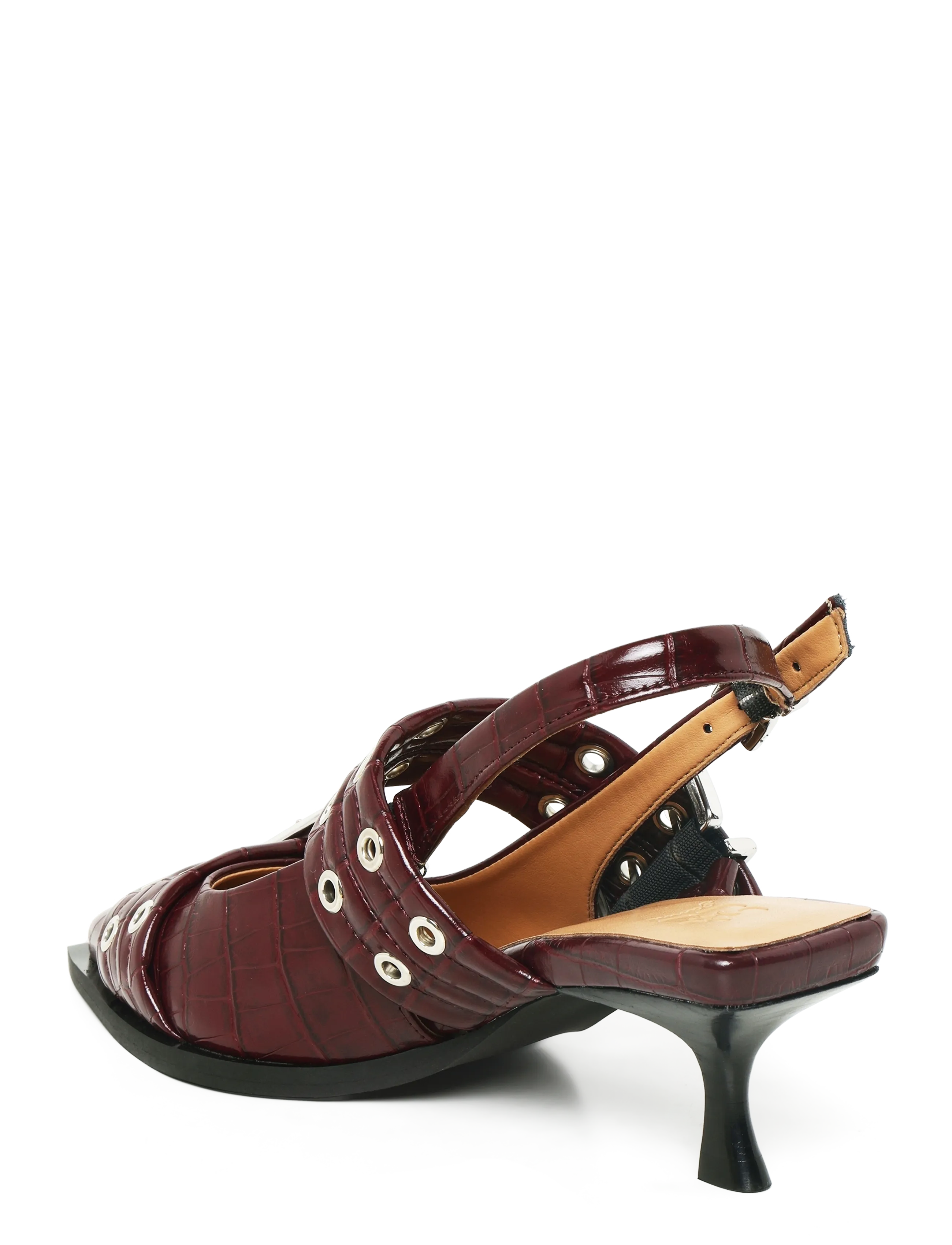 Feminine Buckle 65 Slingback Pumps 2