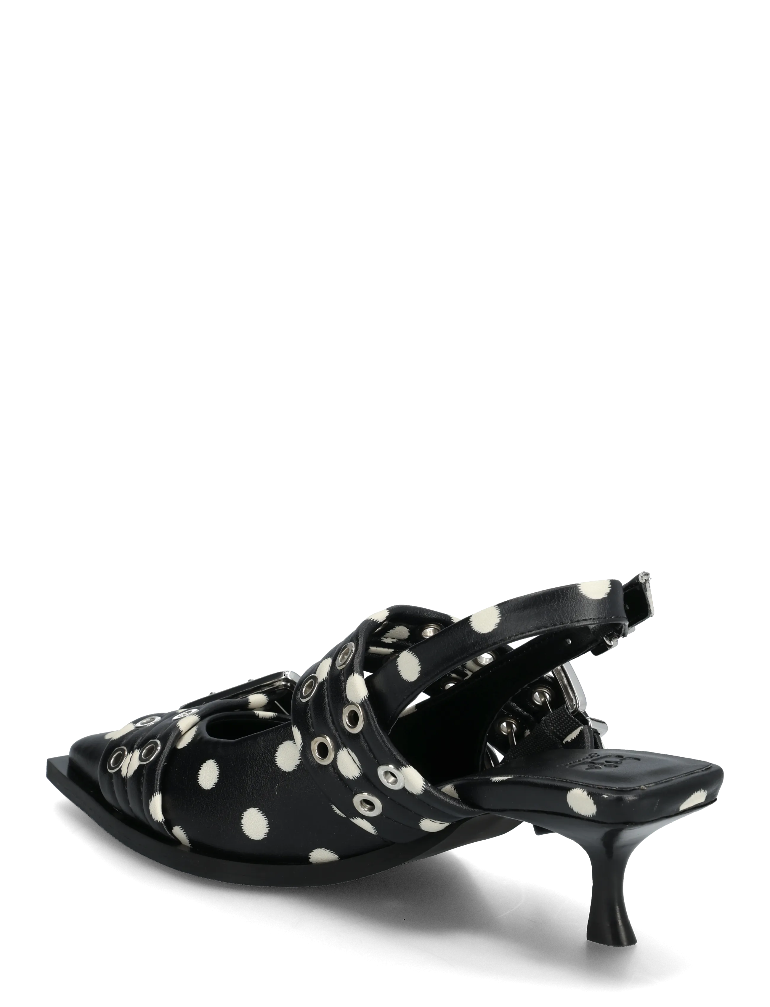 Feminine Buckle Kitten Heels 2