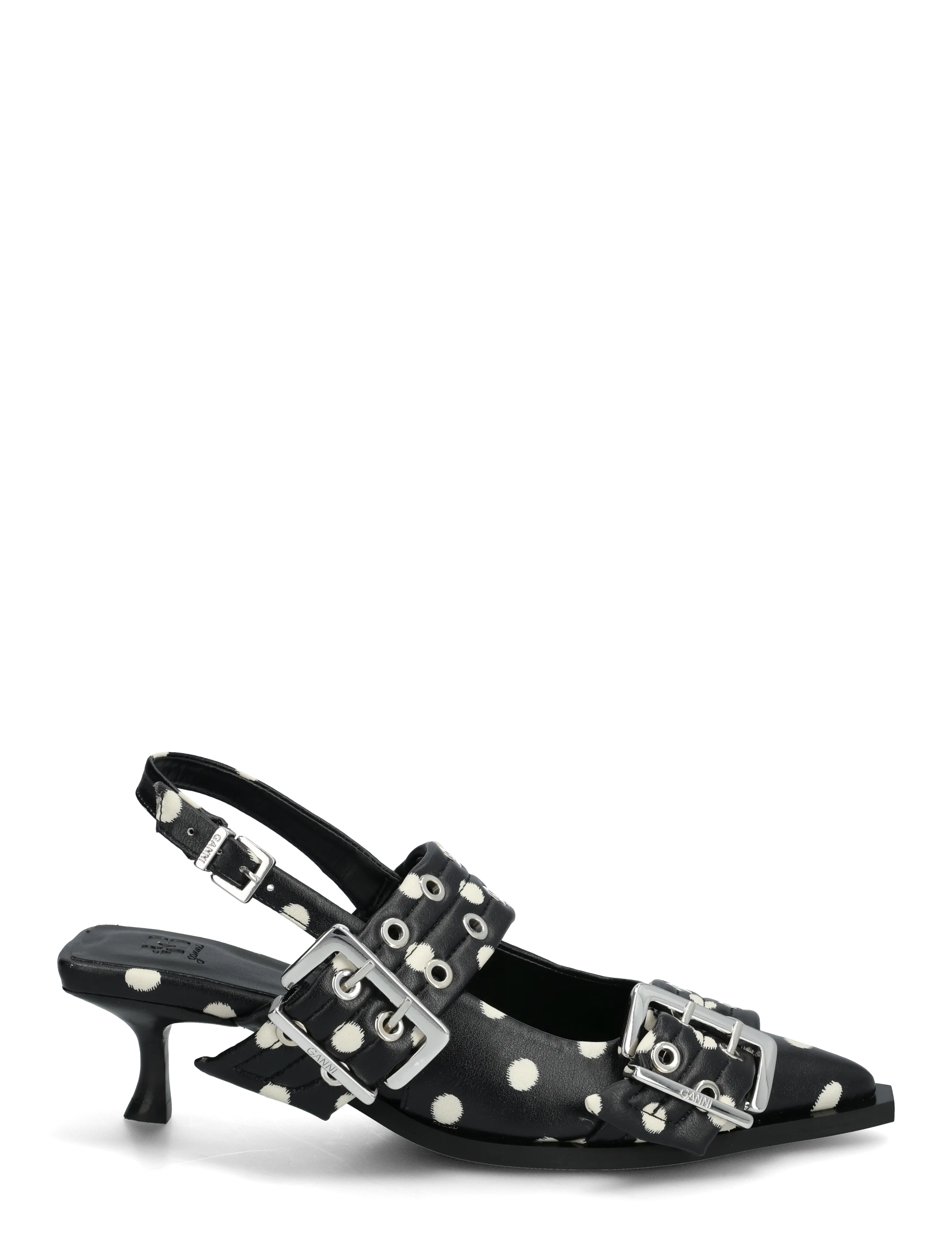 Feminine Buckle Kitten Heels 3