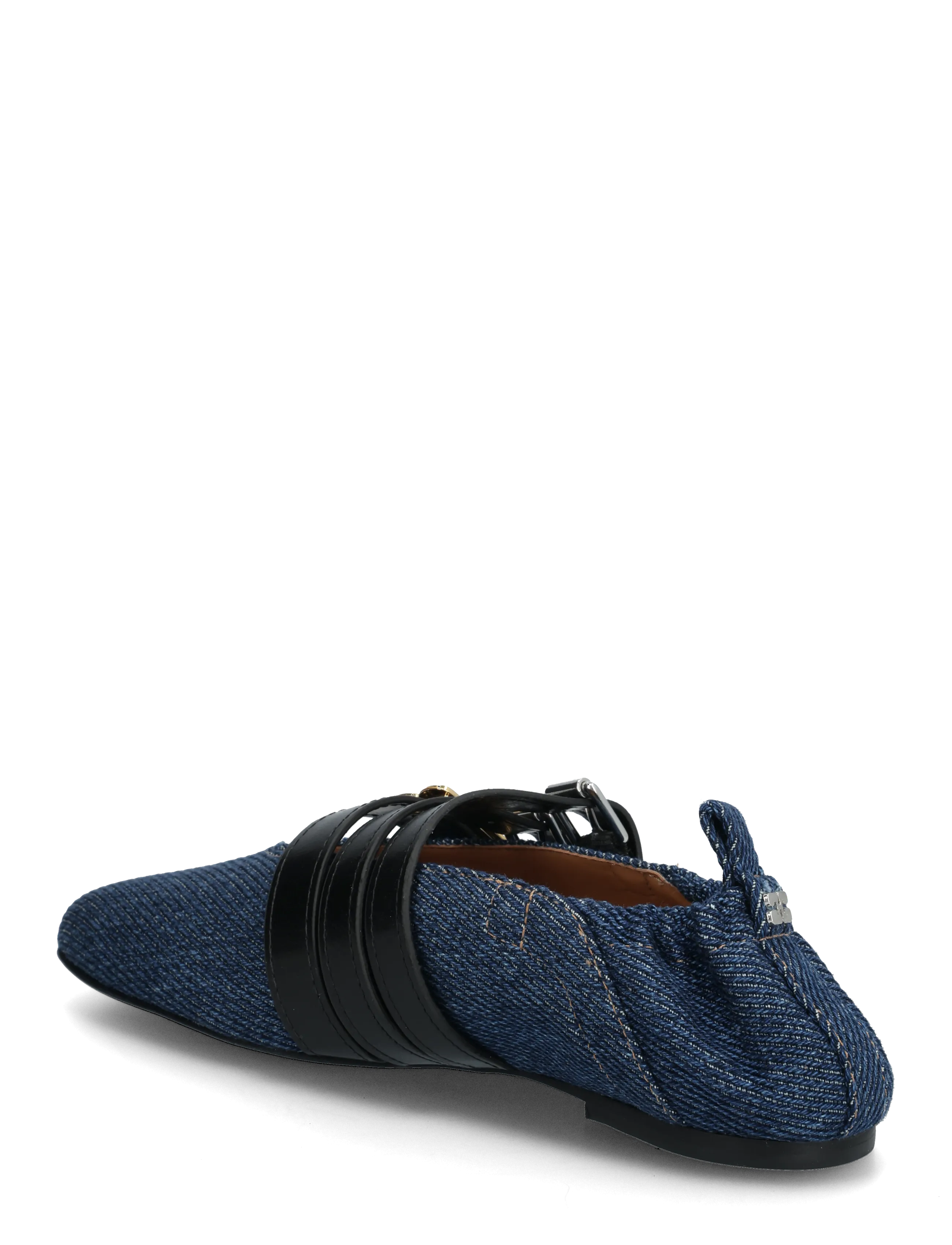 Ganni - Sue Triple Ballerina Denim Fringed - erilised sündmused - dark blue vintage - 2