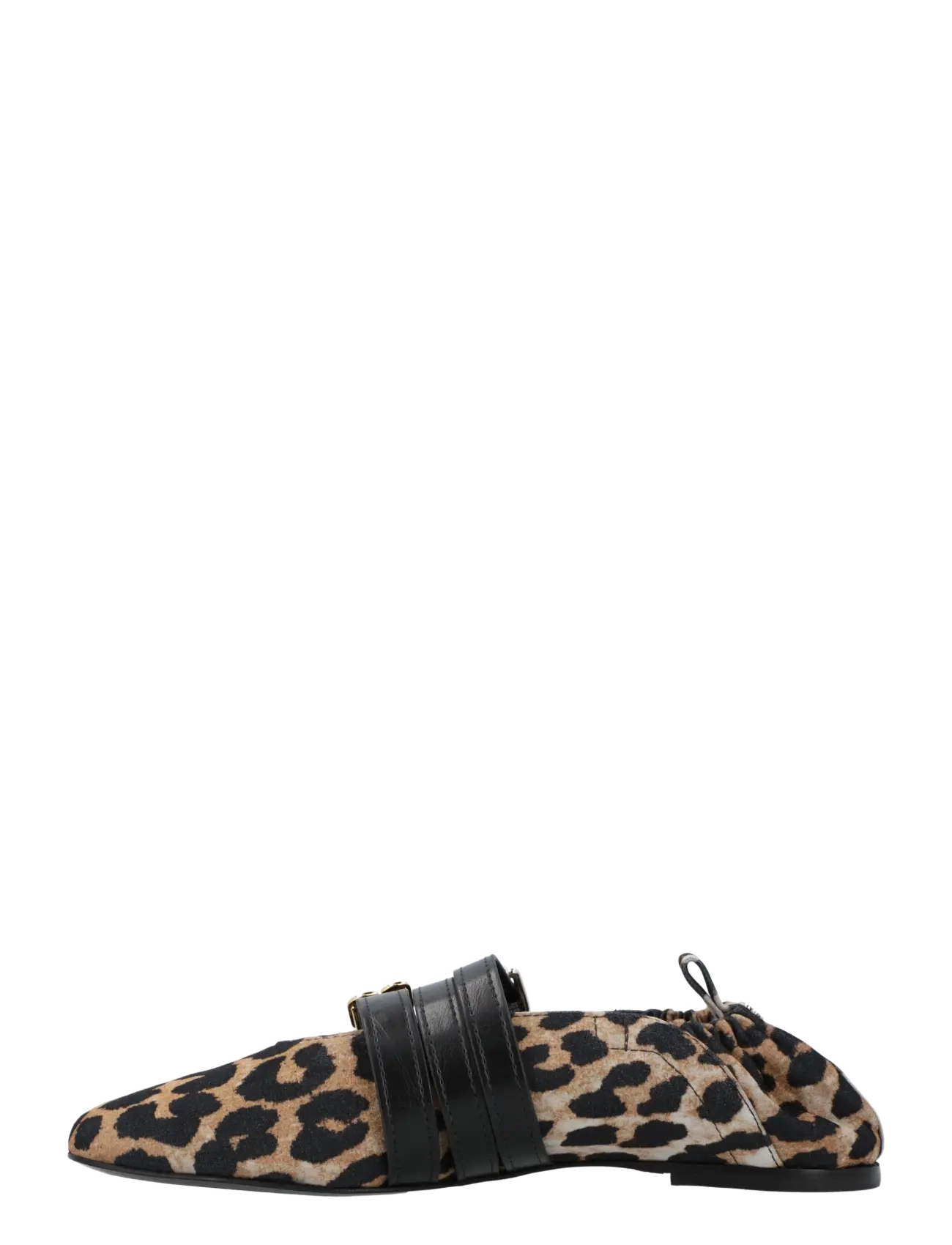 Ganni - Sue Triple Ballerina in Leopard - besondere anlässe - brown - 1