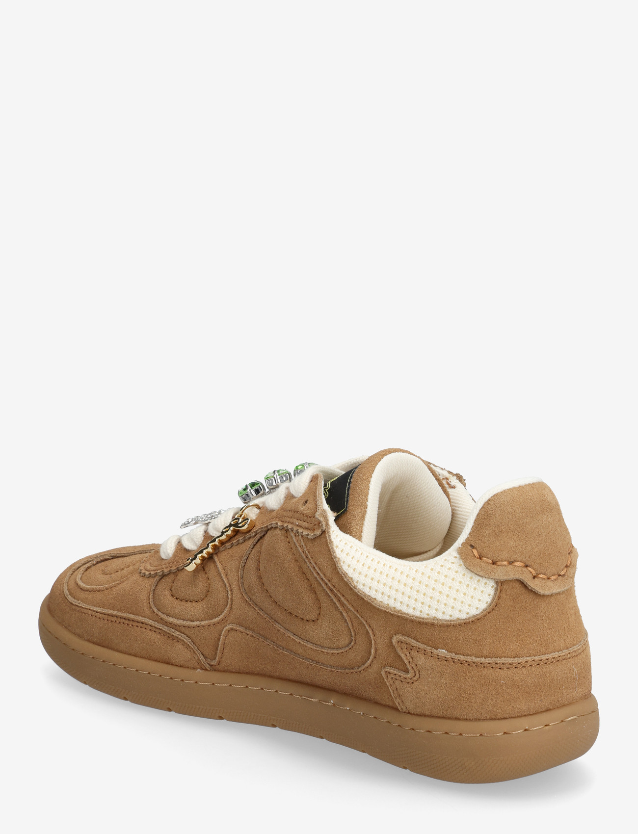 Ganni - 08 Recycled Suede - lave sneakers - brown - 2