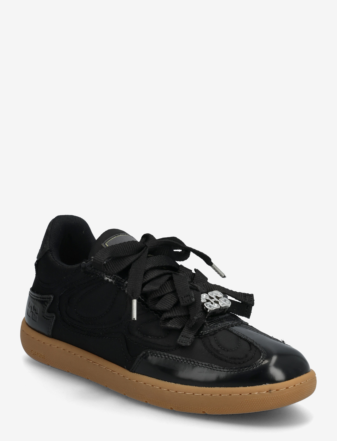 Ganni - 08 Nylon - lave sneakers - black - 0