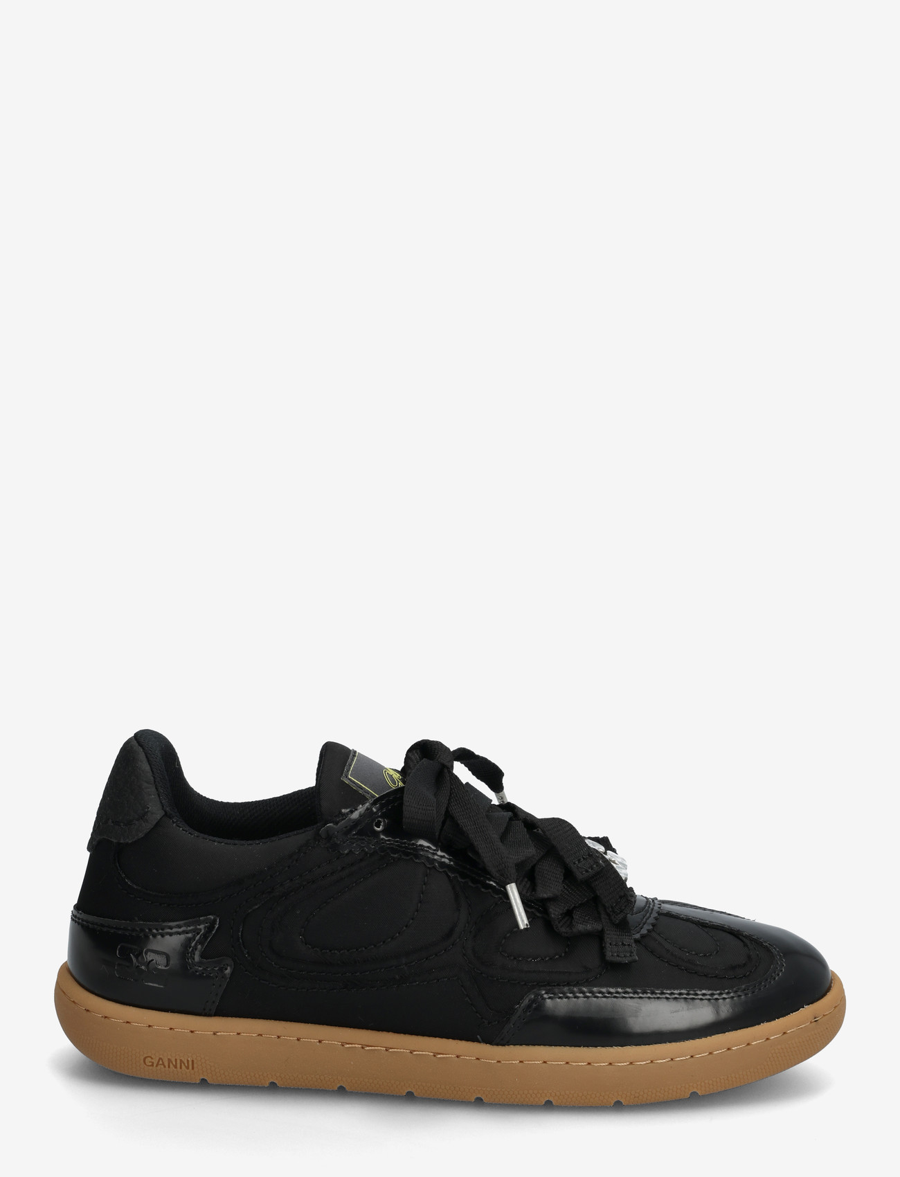 Ganni - 08 Nylon - lave sneakers - black - 2