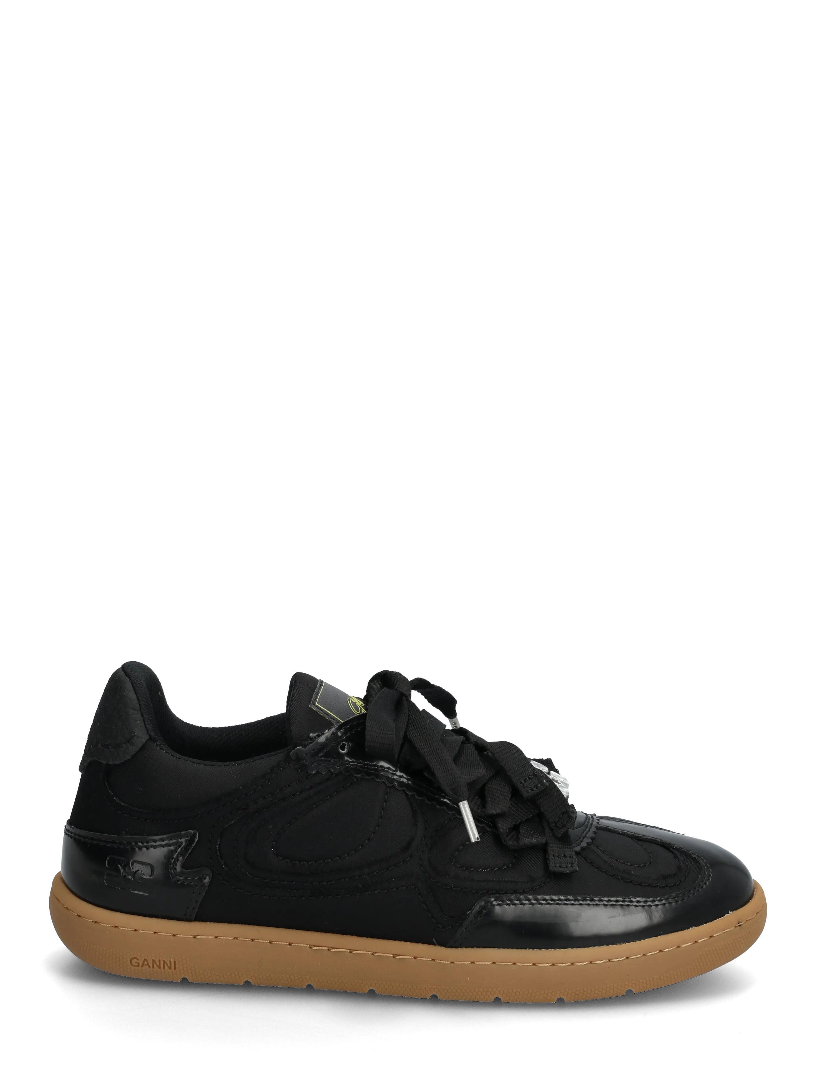 Ganni - 08 Nylon - niedrige sneaker - black - 2