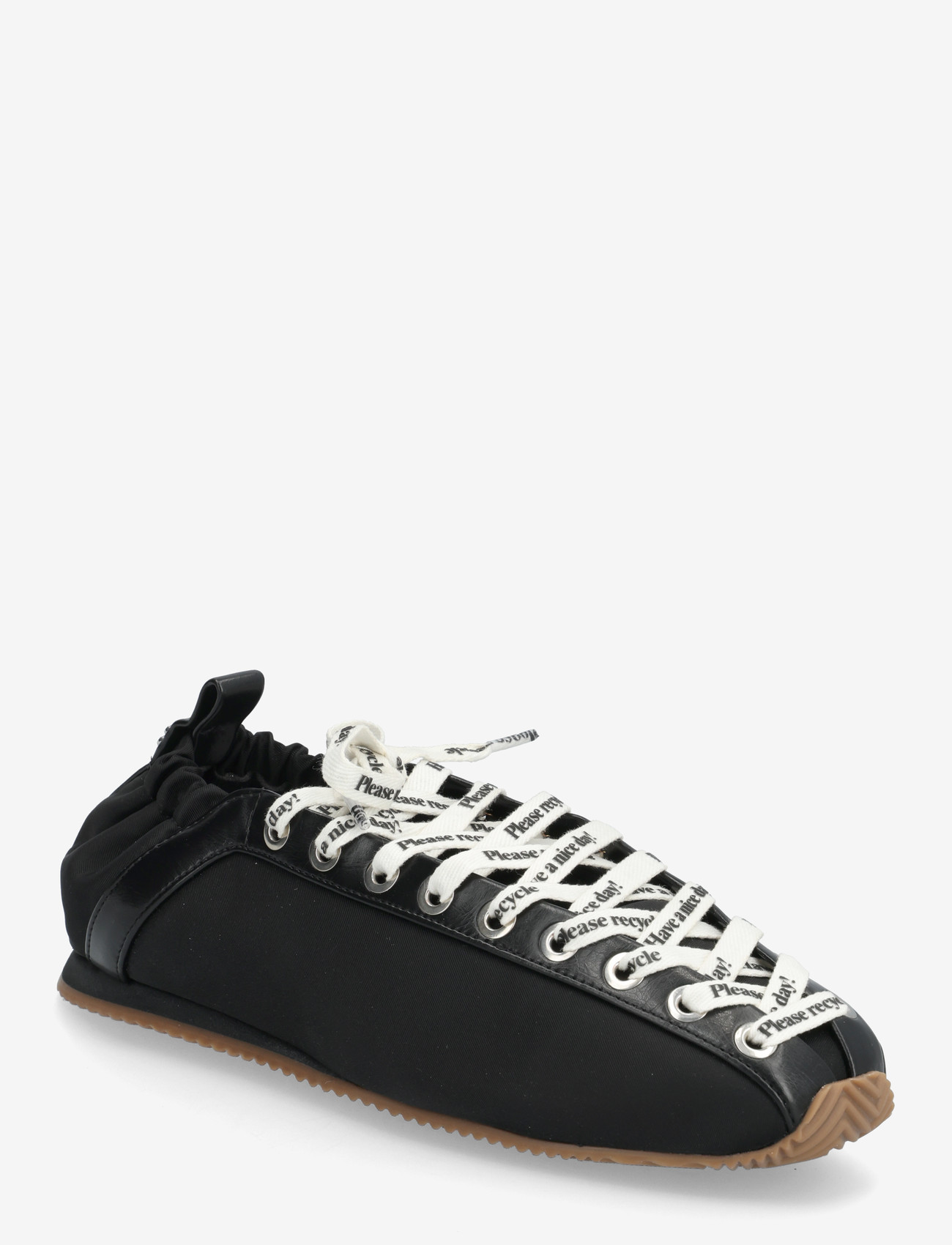 Ganni - Lace-up ballet flats - særlige begivenheder - black - 0