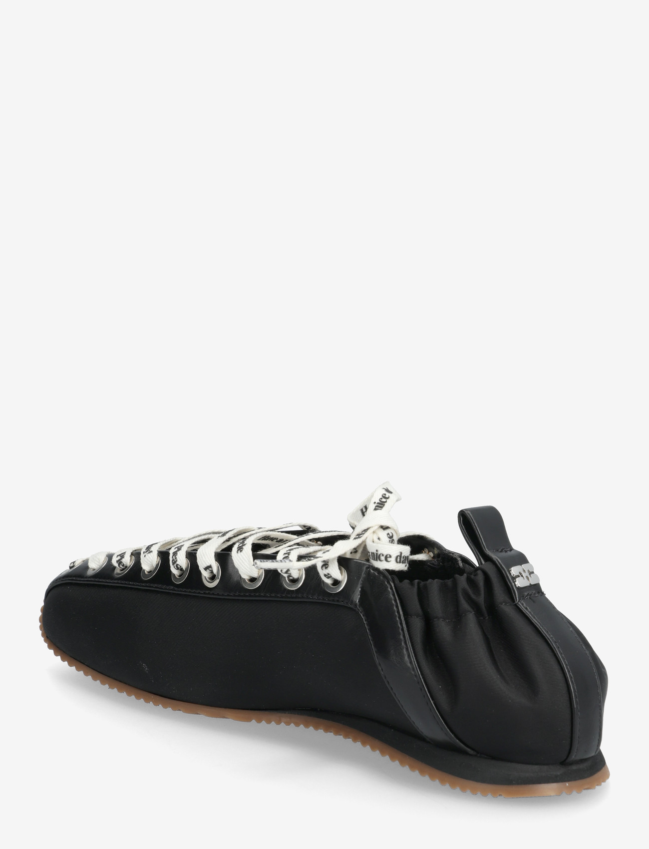 Ganni - Lace-up ballet flats - særlige begivenheder - black - 2