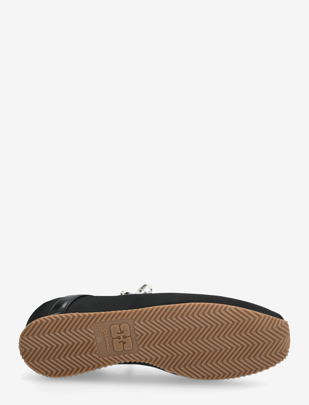 Ganni - Lace-up ballet flats - særlige begivenheder - black - 4