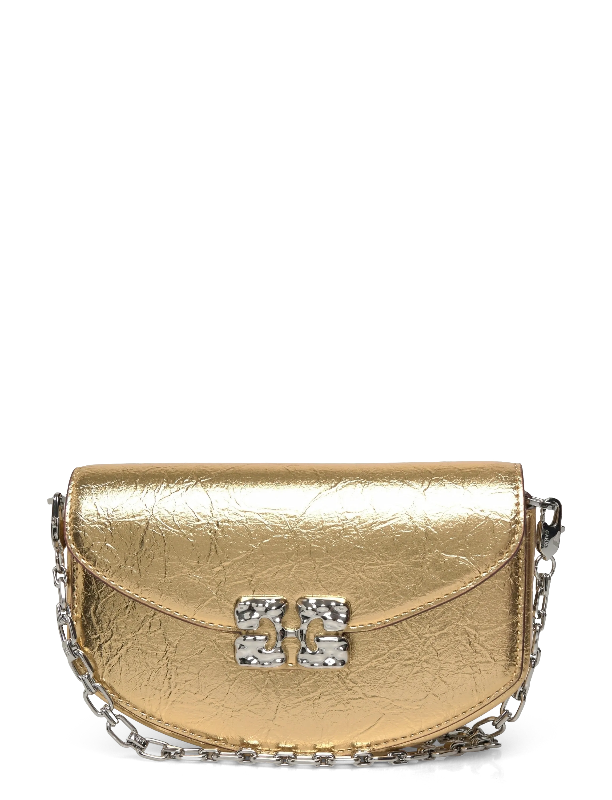 Ganni Lulu Wallet On Chain - Taschen - GOLD / gold