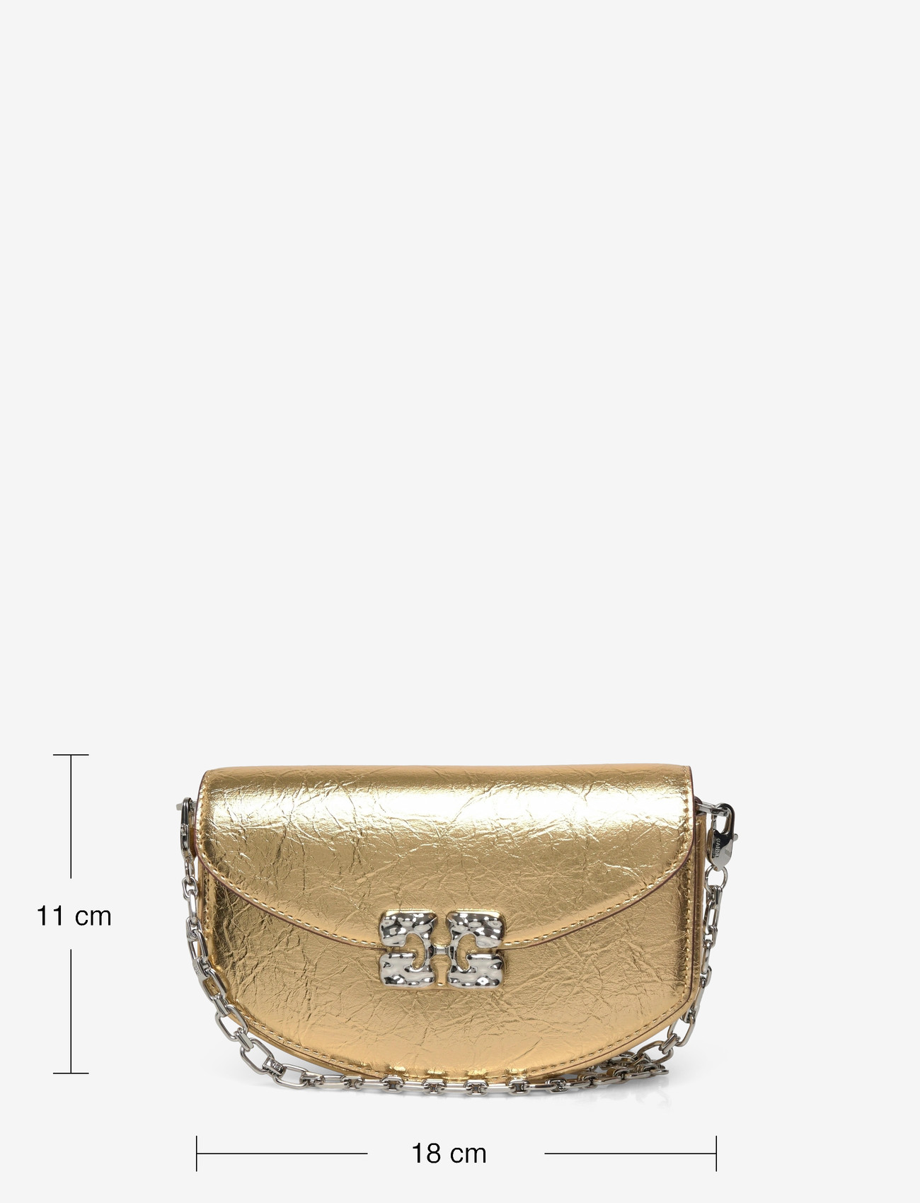 Ganni - Lulu Wallet On Chain - punge - gold - 3