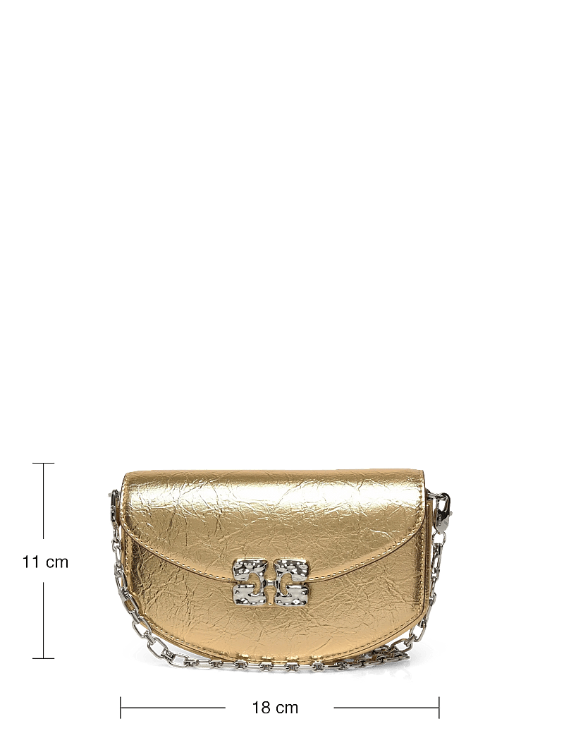 Ganni - Lulu Wallet On Chain - punge - gold - 3