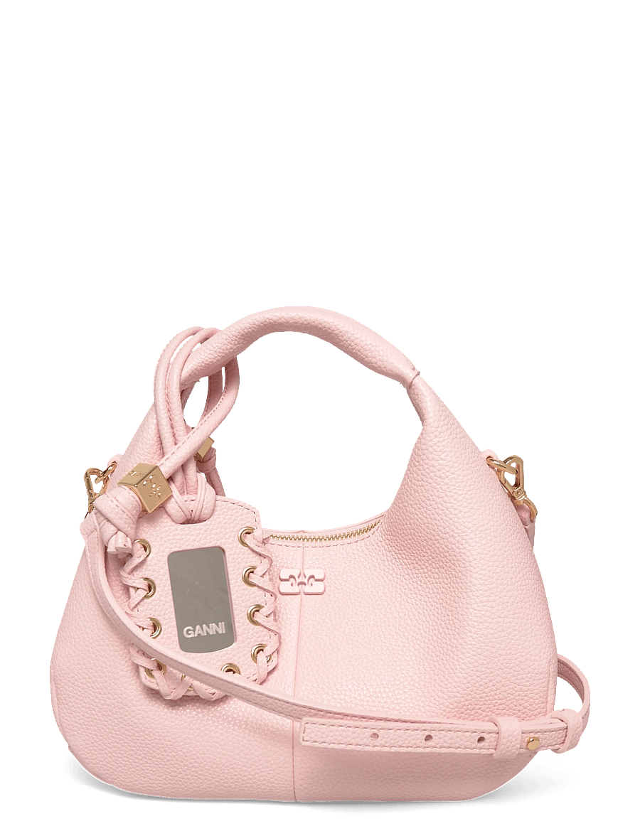 Ganni - Hobo Mini Grained - særlige begivenheder - pink - 0