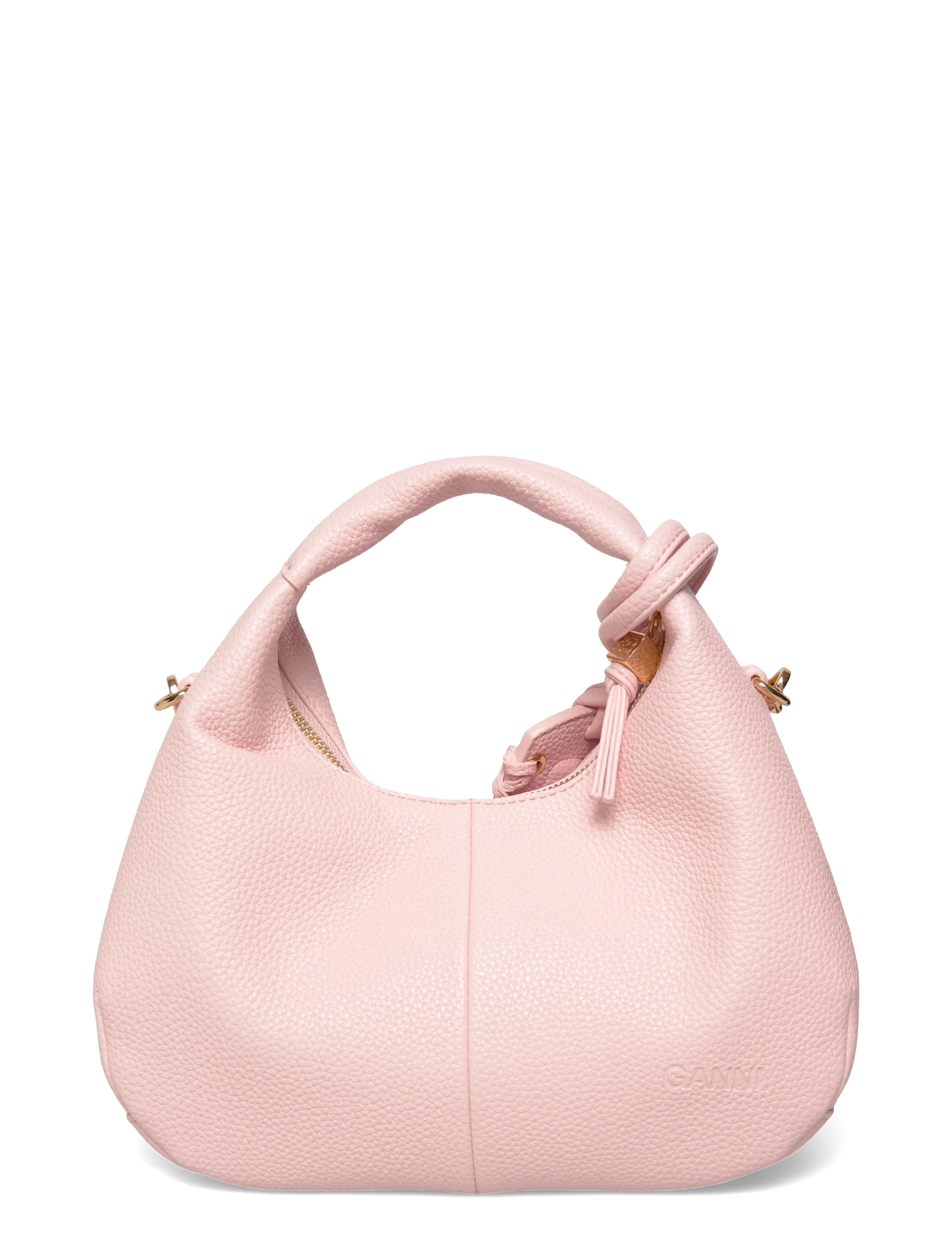 Ganni - Hobo Mini Grained - særlige begivenheder - pink - 1