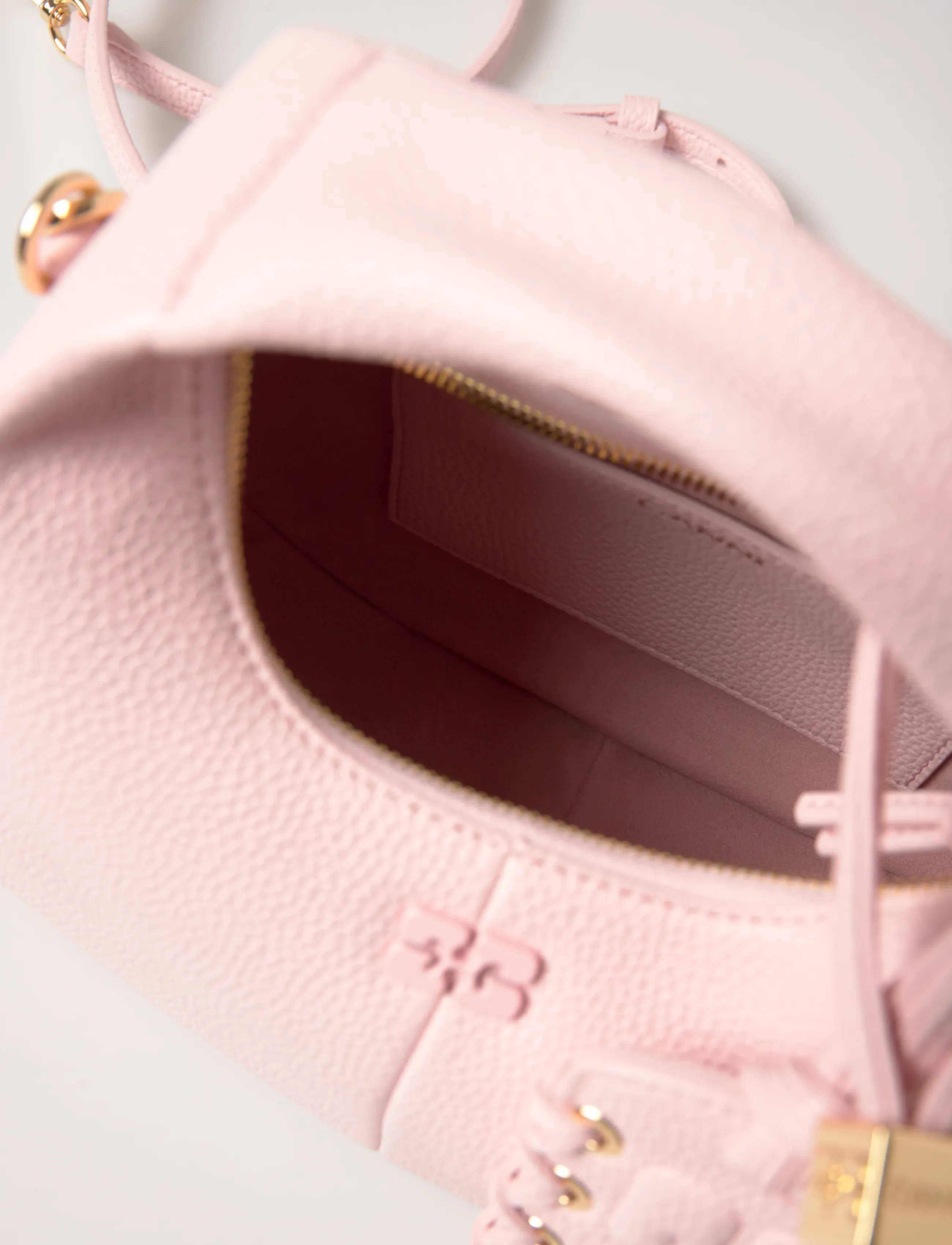 Ganni - Hobo Mini Grained - særlige begivenheder - pink - 5