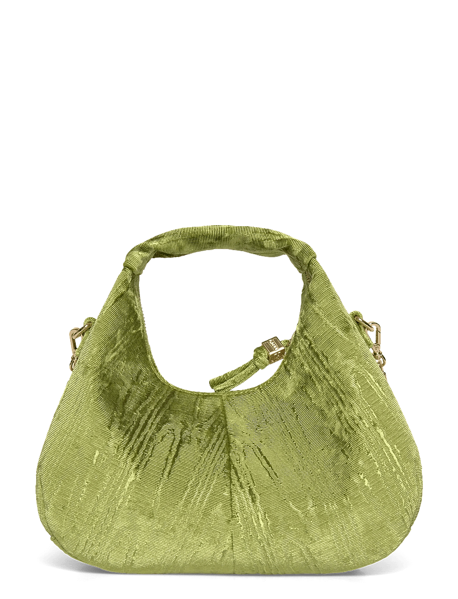 Ganni - Hobo Mini Velvet Moire - special occasions - green - 1