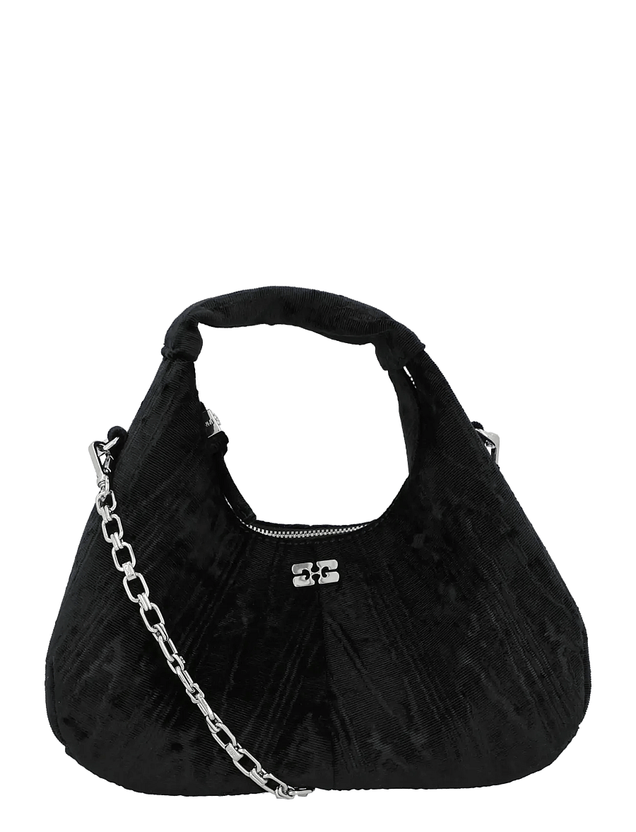 Ganni - Mini Hobo Bag - black - 0