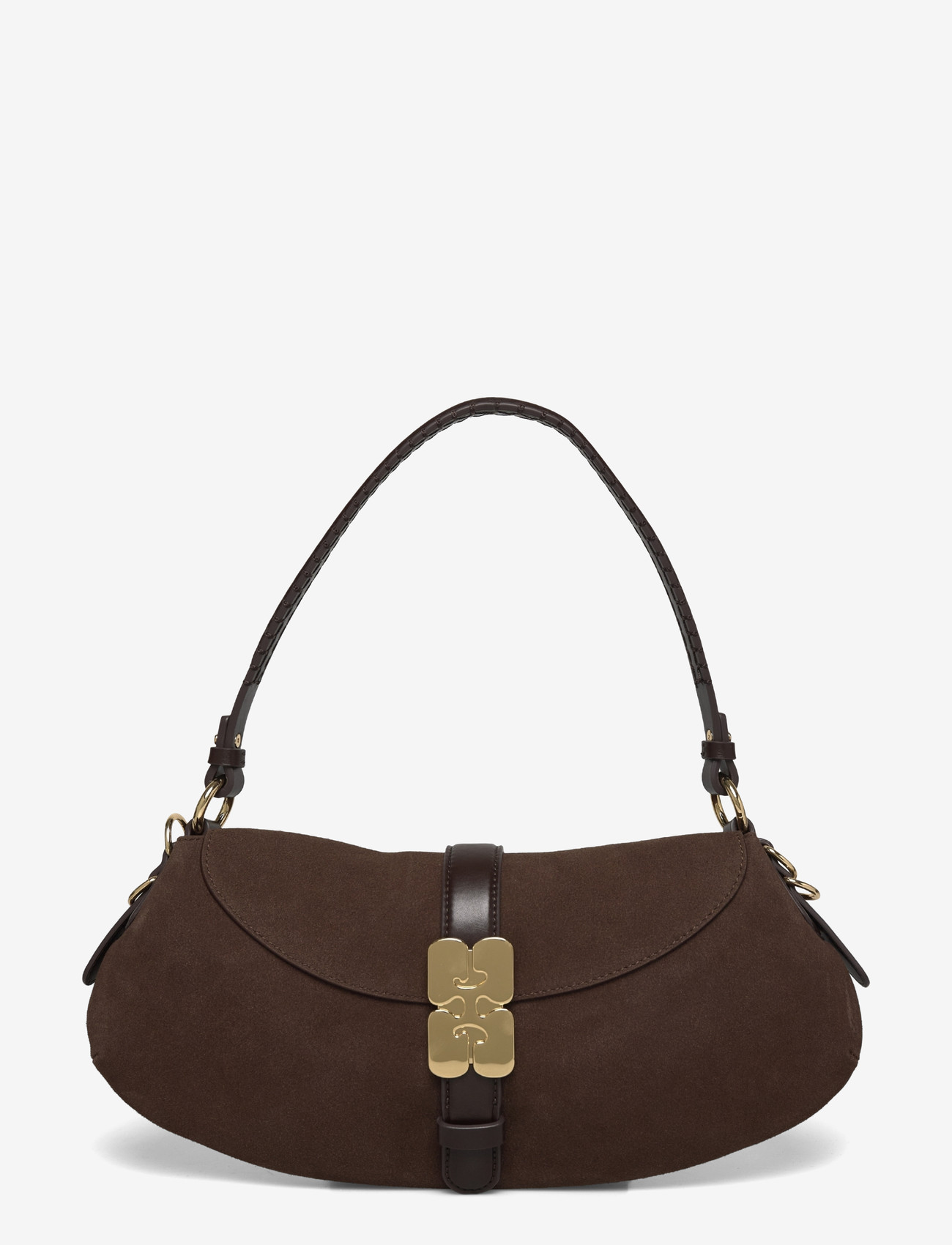 Ganni - B-Kat shoulder bag - sacs à bandoulière - brown - 0