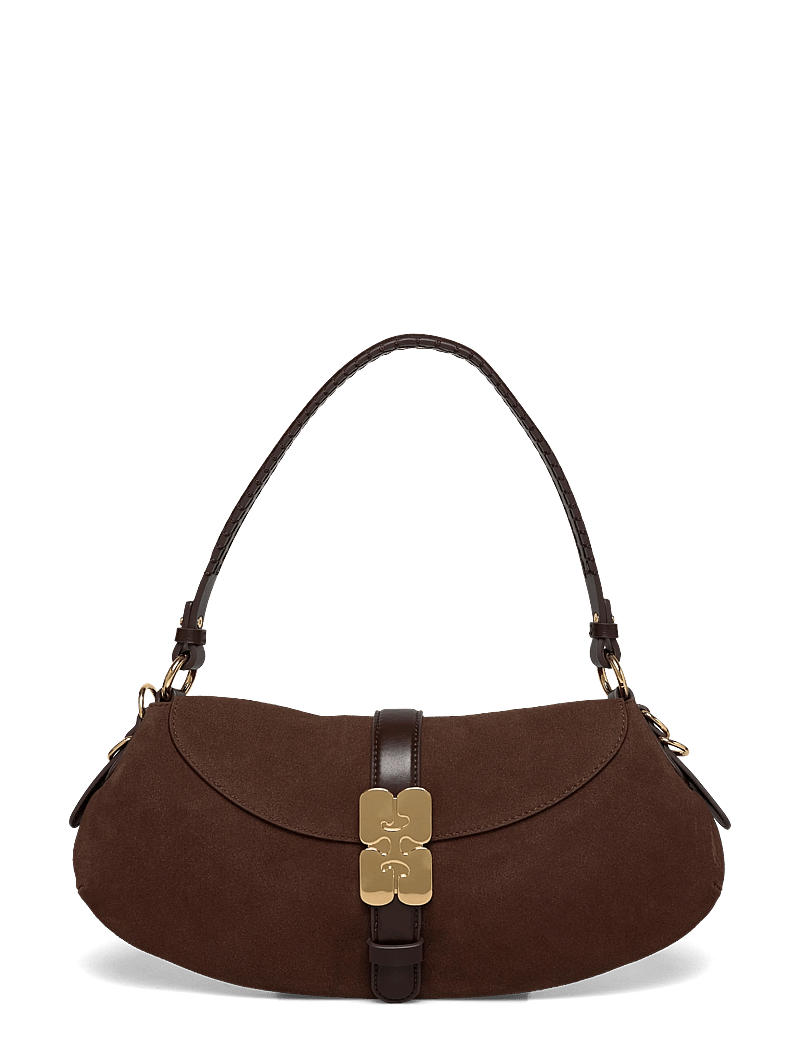 Ganni - B-Kat shoulder bag - sacs à bandoulière - brown - 0