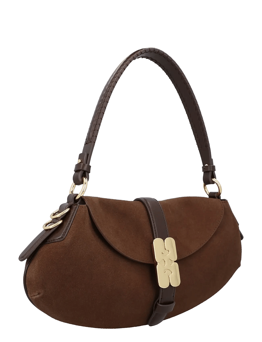 Ganni - B Kat Shoulder Bag - schultertaschen - brown - 1