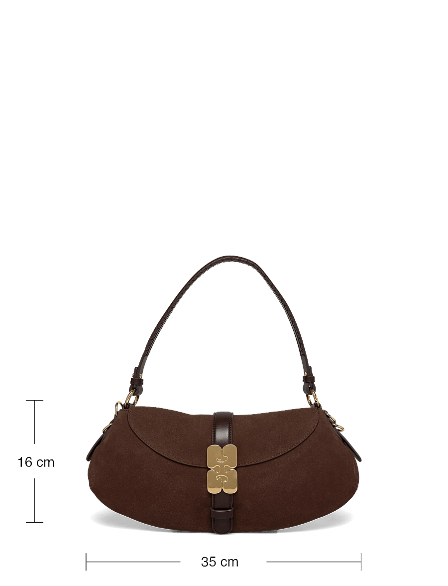 Ganni - B-Kat shoulder bag - schultertaschen - brown - 3