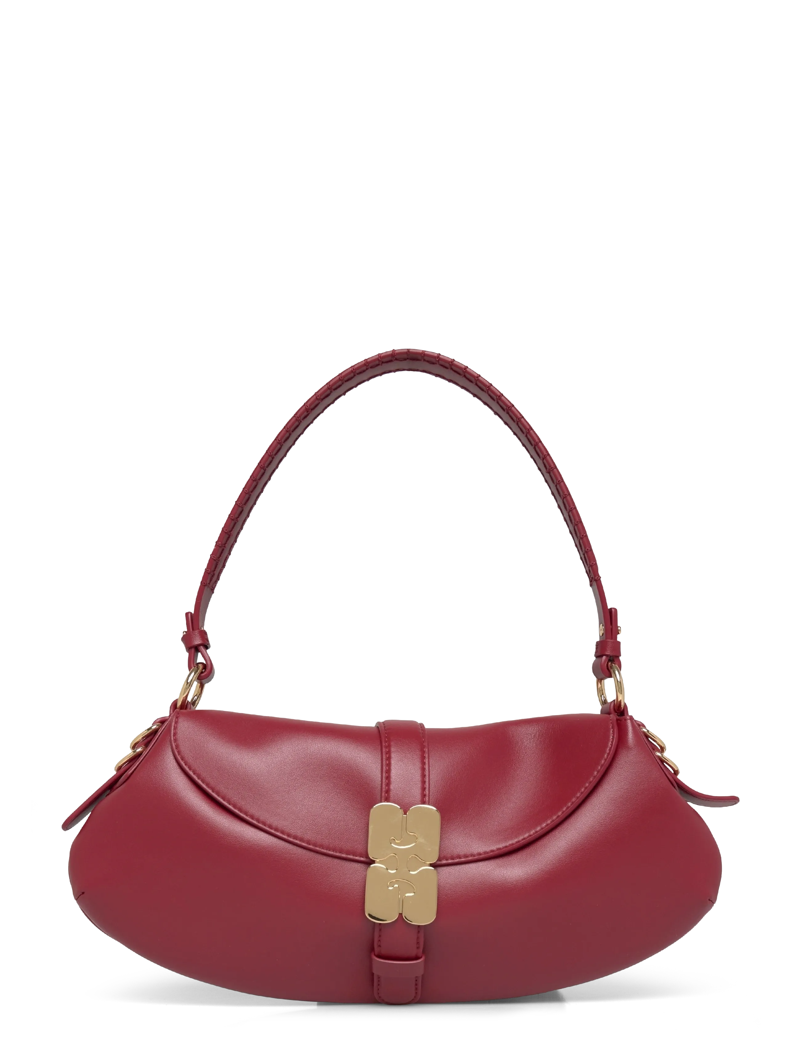 Ganni B Kat Shoulder Bag, One Size, Bags, Rot - Small Bags-crossbody Frauen