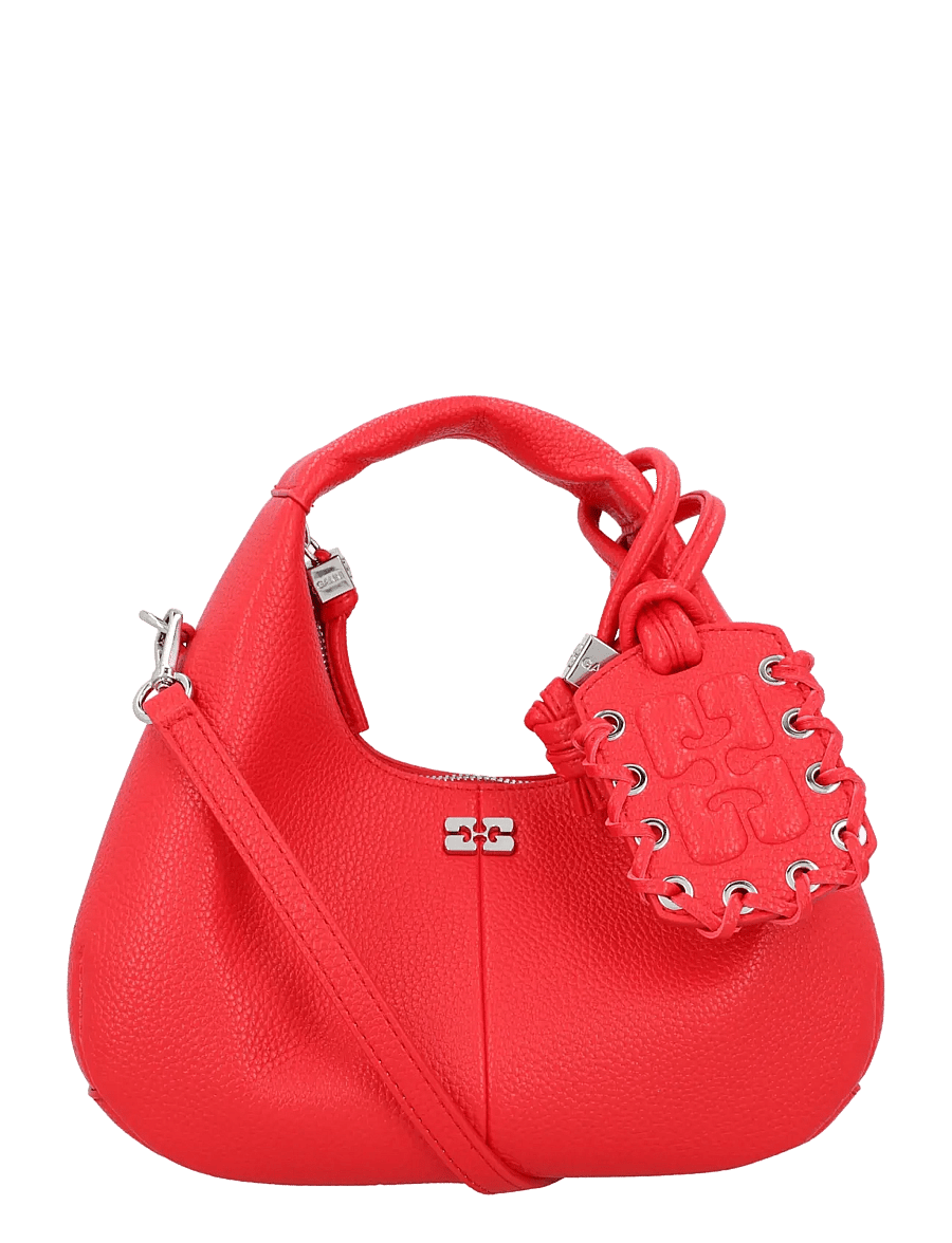 Ganni - Mini Hobo Bag - red - 0