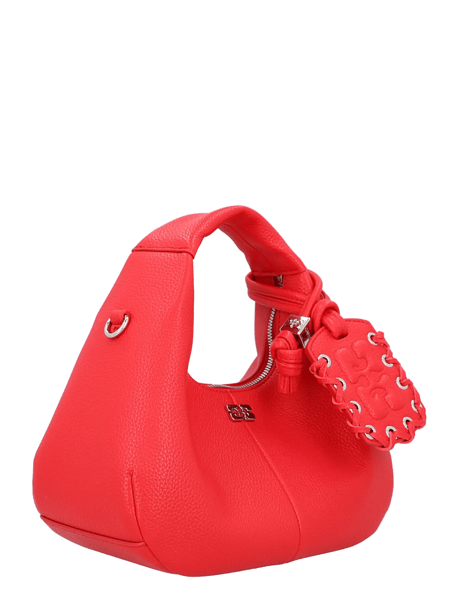 Ganni - Mini Hobo Bag - red - 2
