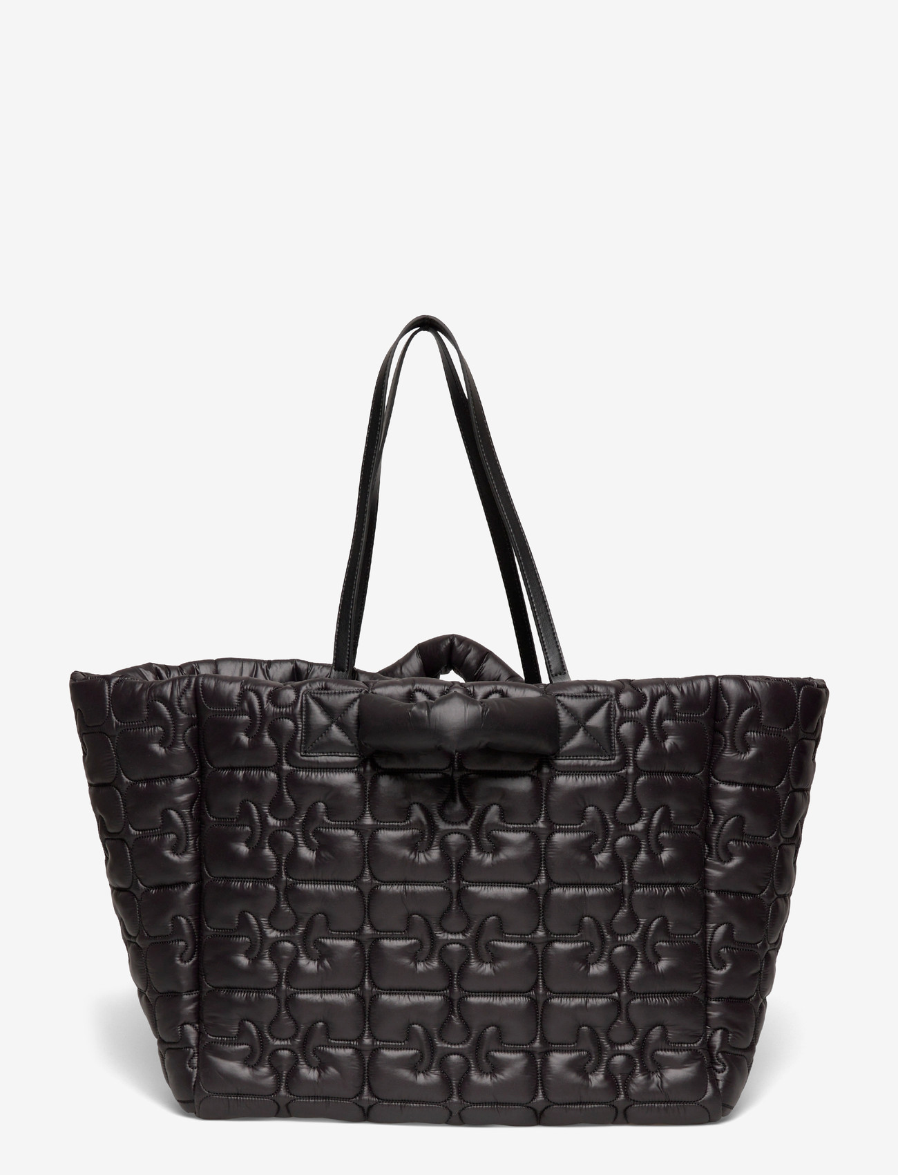 Ganni - Re-Tech Quilted Tote bag - shoppers - black - 1
