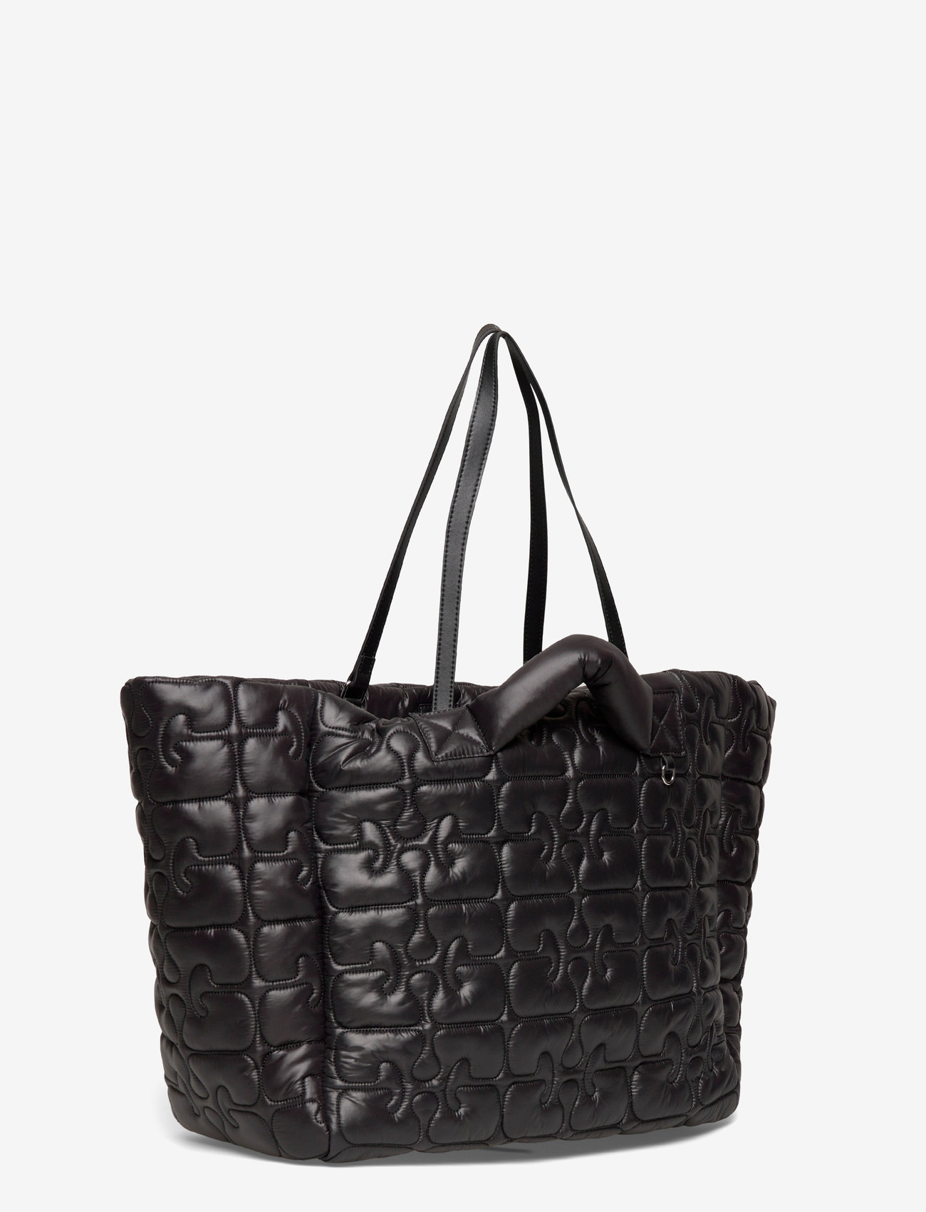 Ganni - Re-Tech Quilted Tote bag - shoppers - black - 2
