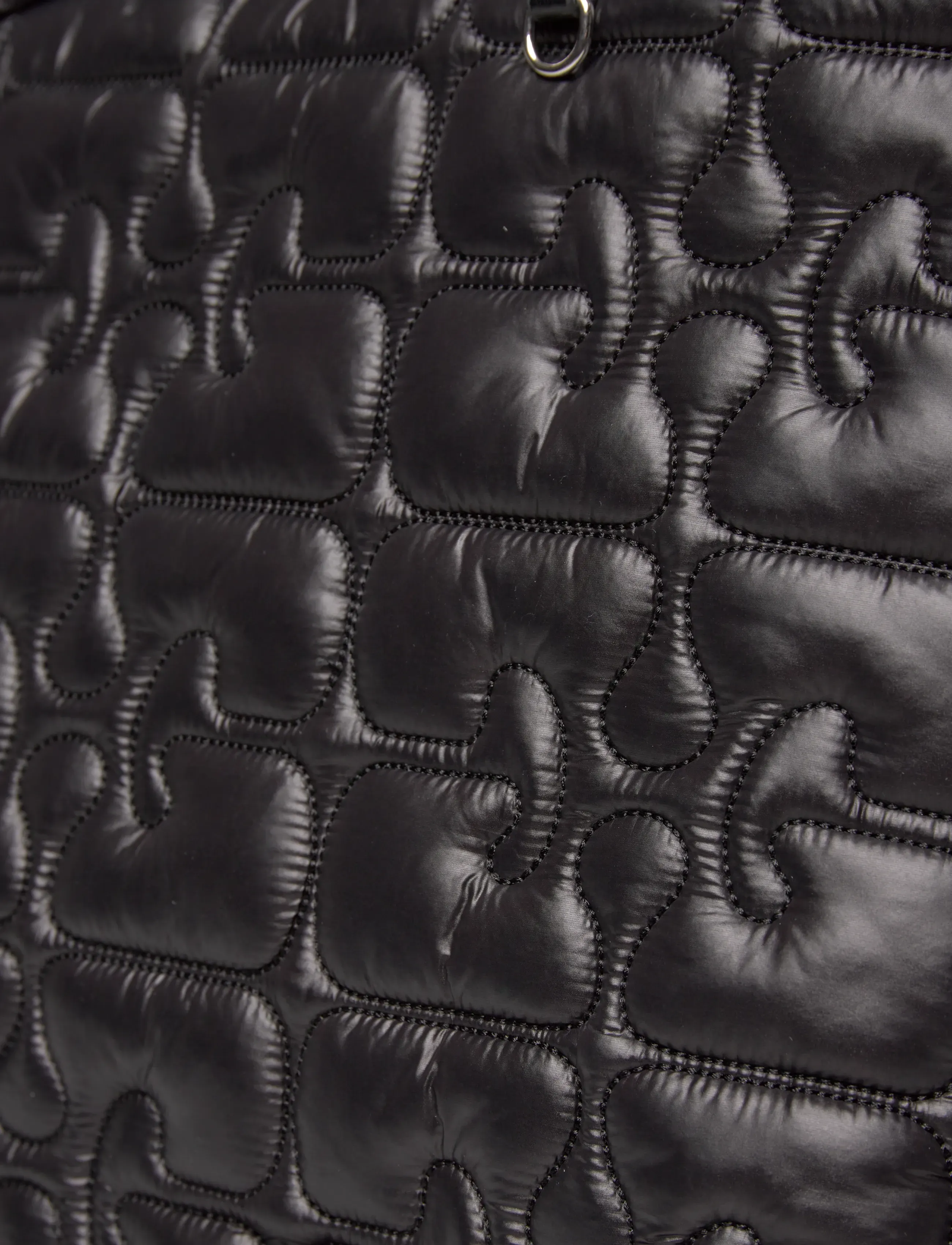 Ganni - Quilted Re Tech Xxl Tote - talpios rankinės - black - 4